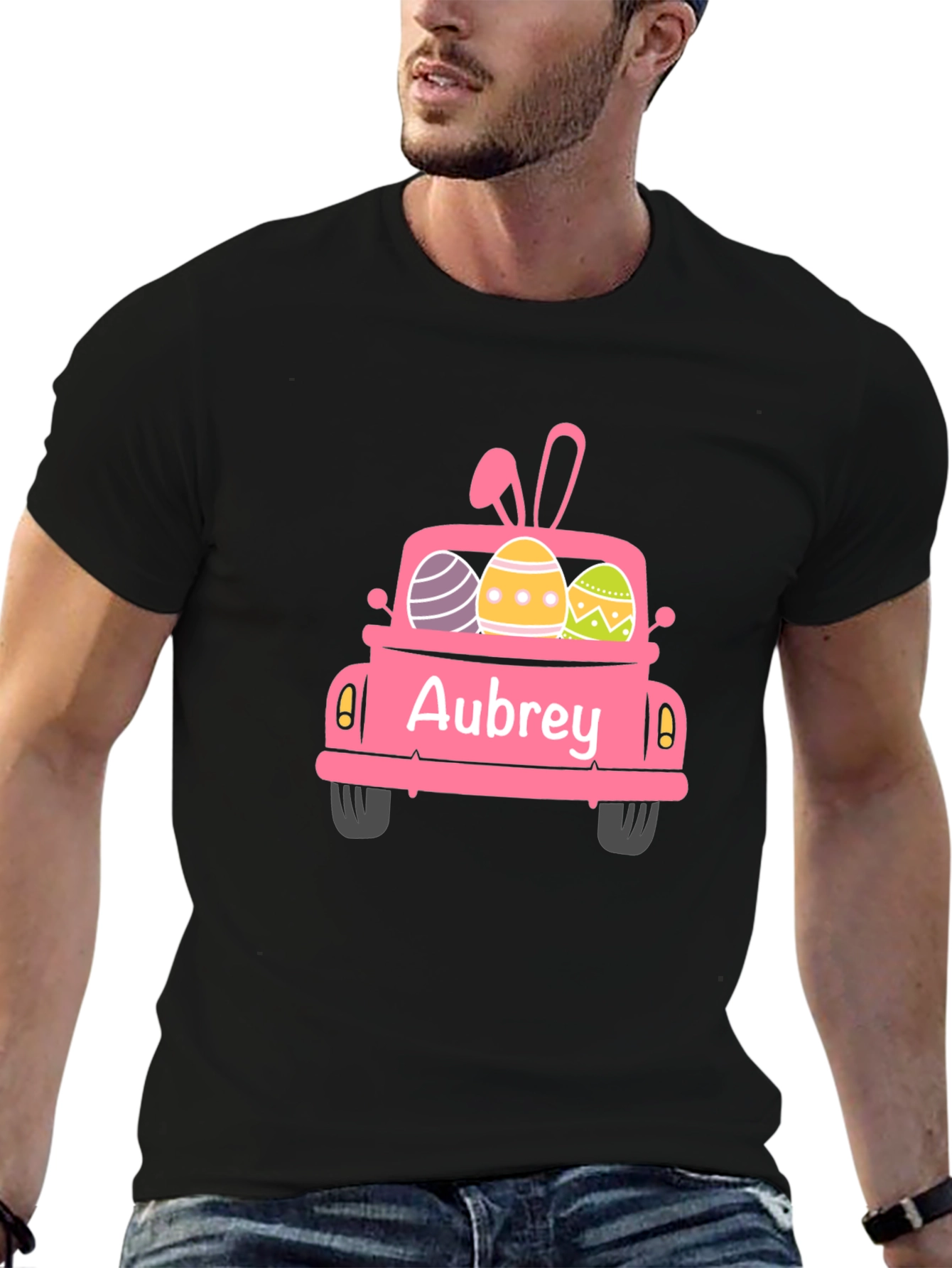 Easter Truck T-Shirt - Aubrey Custom Name Tee