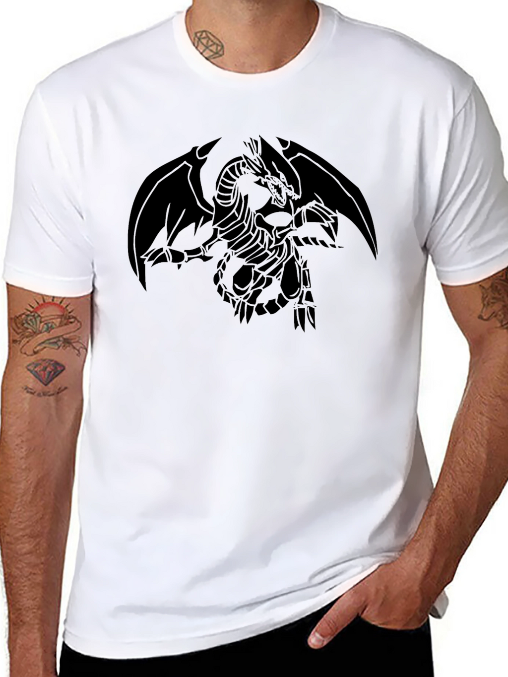 Black Dragon Graphic Tee - Mens