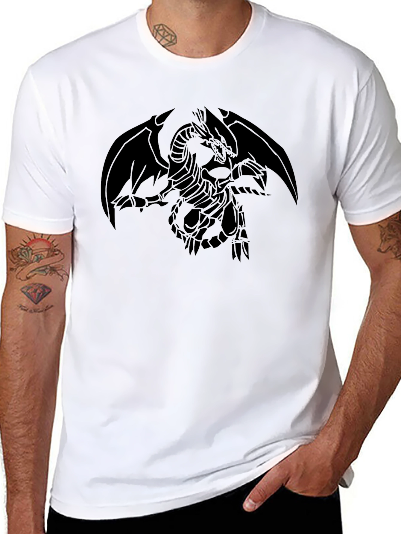 Black Dragon Graphic Tee - Mens