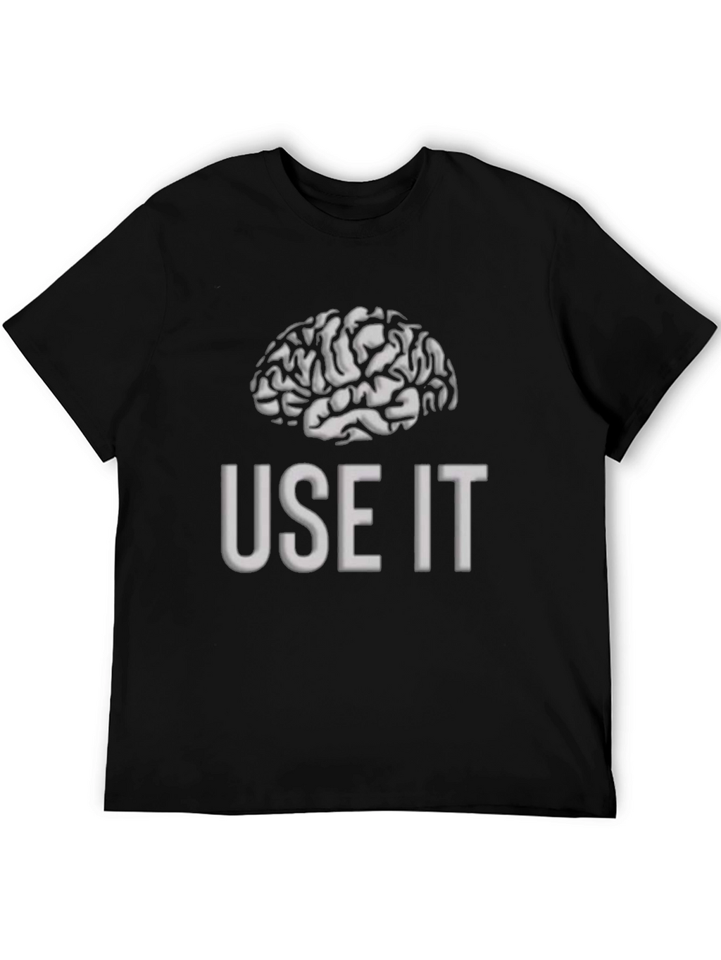 Use It Brain T-Shirt - Mens Black Graphic Tee