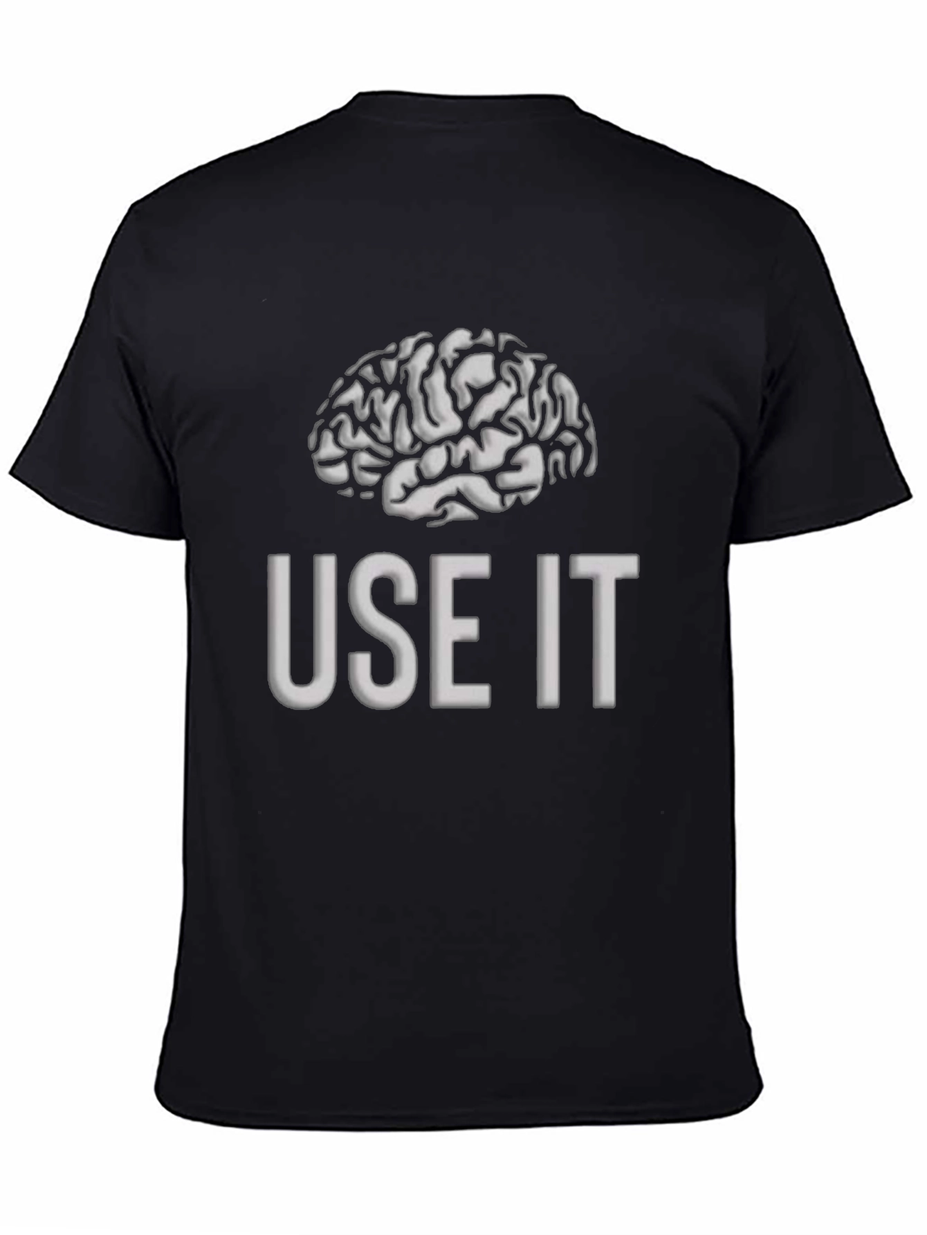 Use It Brain T-Shirt - Mens Black Graphic Tee