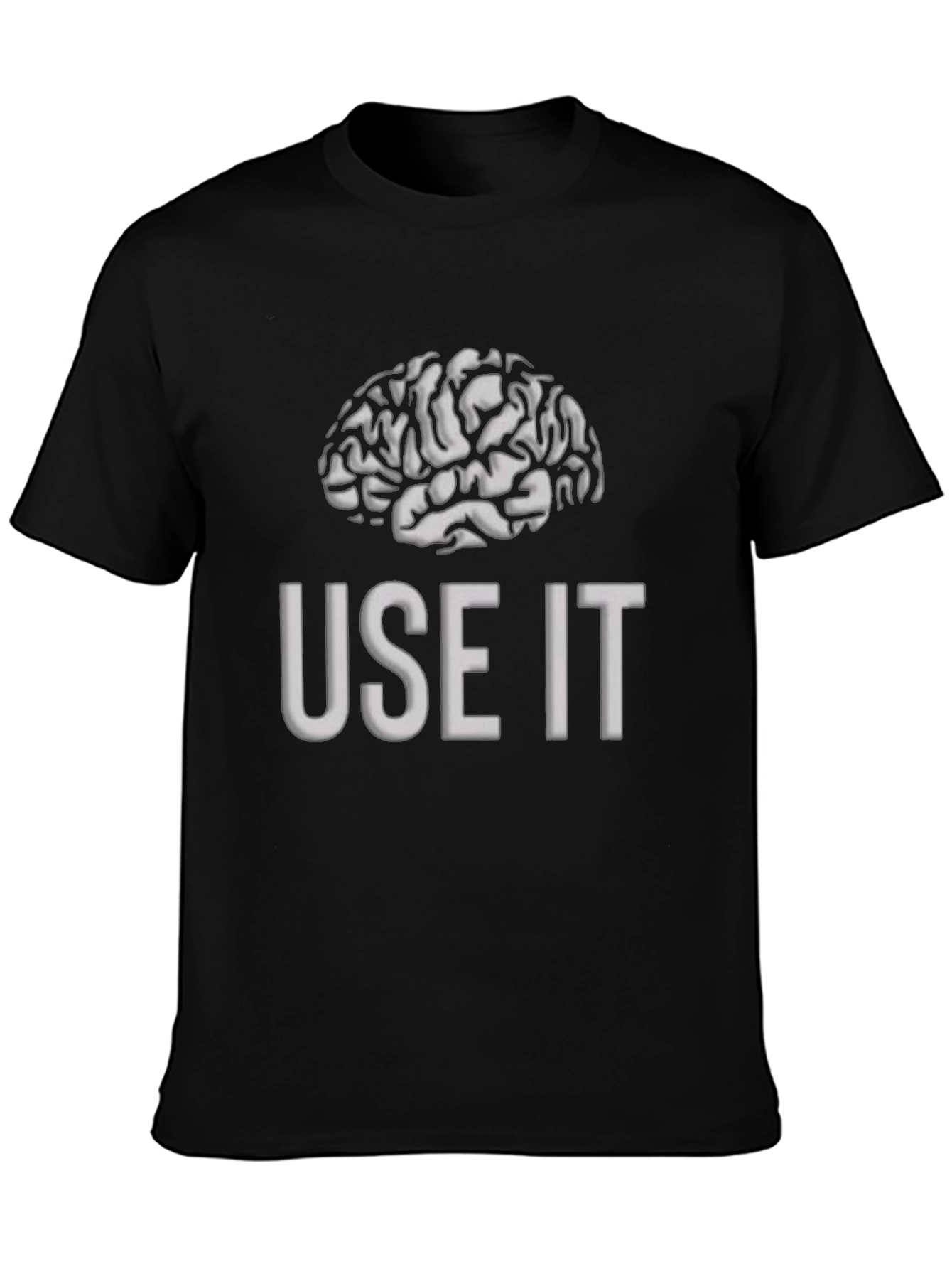 Use It Brain T-Shirt - Mens Black Graphic Tee