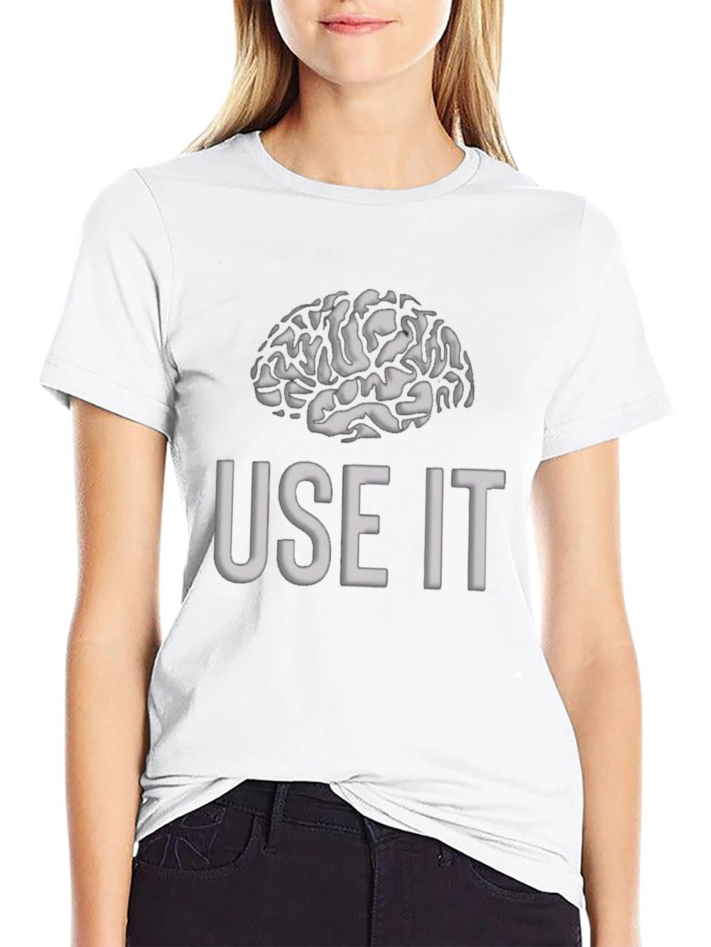 Use It Brain T-Shirt - Mens Black Graphic Tee