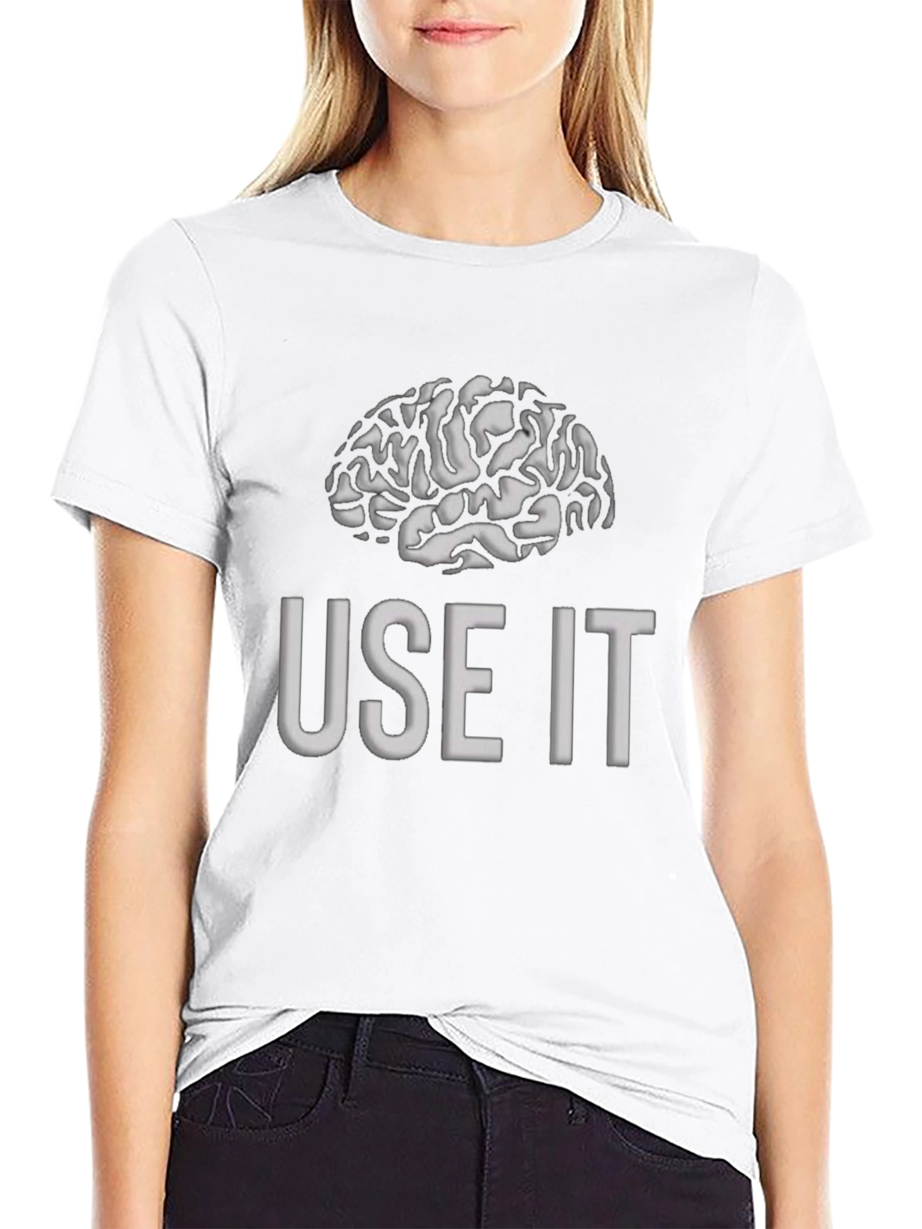 Use It Brain T-Shirt - Mens Black Graphic Tee
