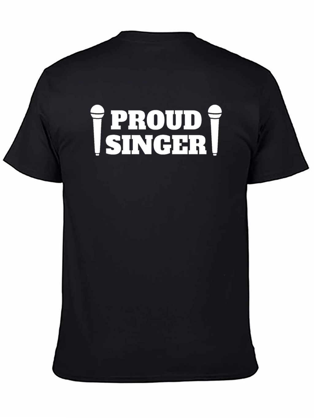 Proud Singer Graphic Tee - Black Cotton T-Shirt