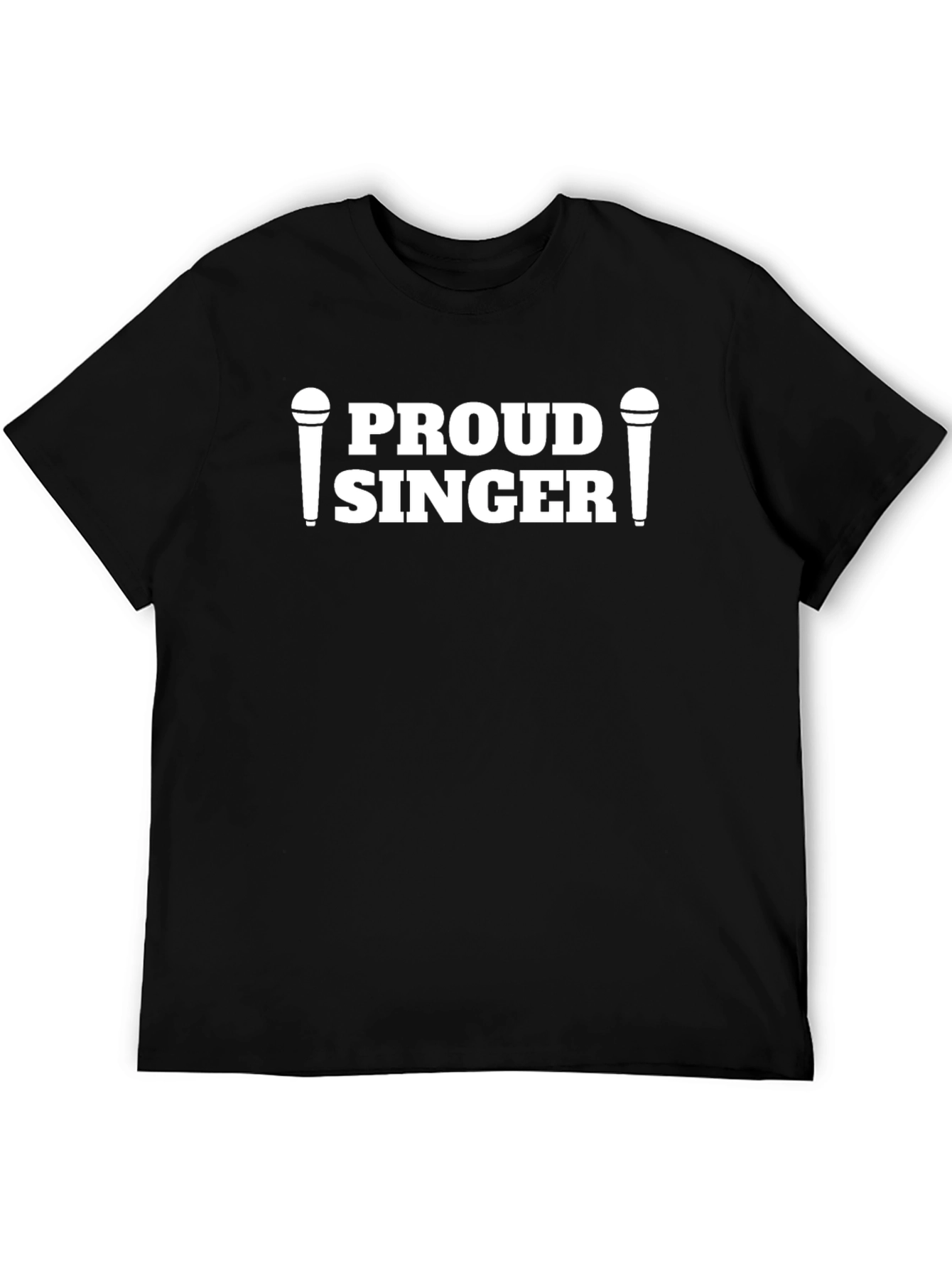 Proud Singer Graphic Tee - Black Cotton T-Shirt