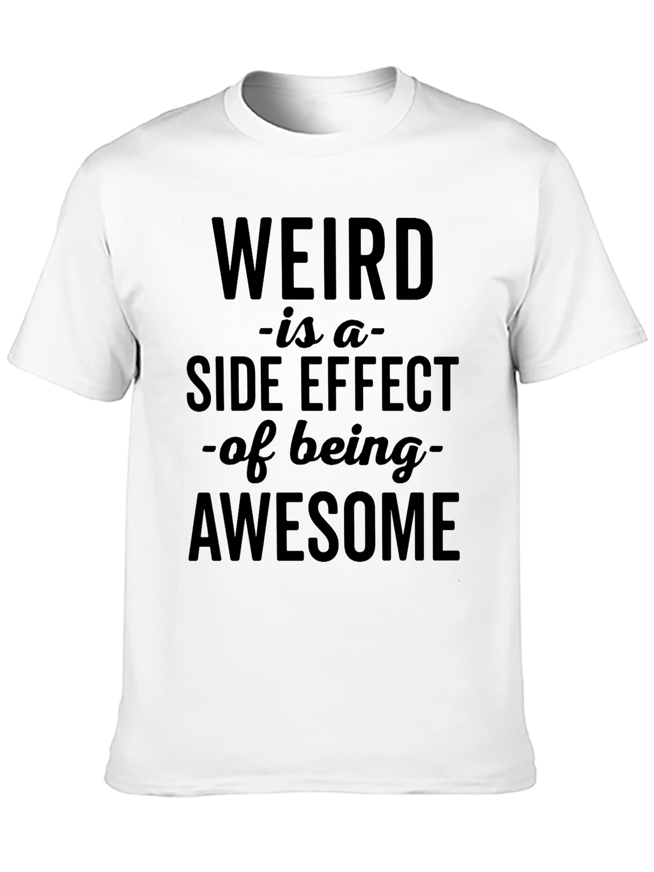Weird is Awesome Graphic T-Shirt - Black