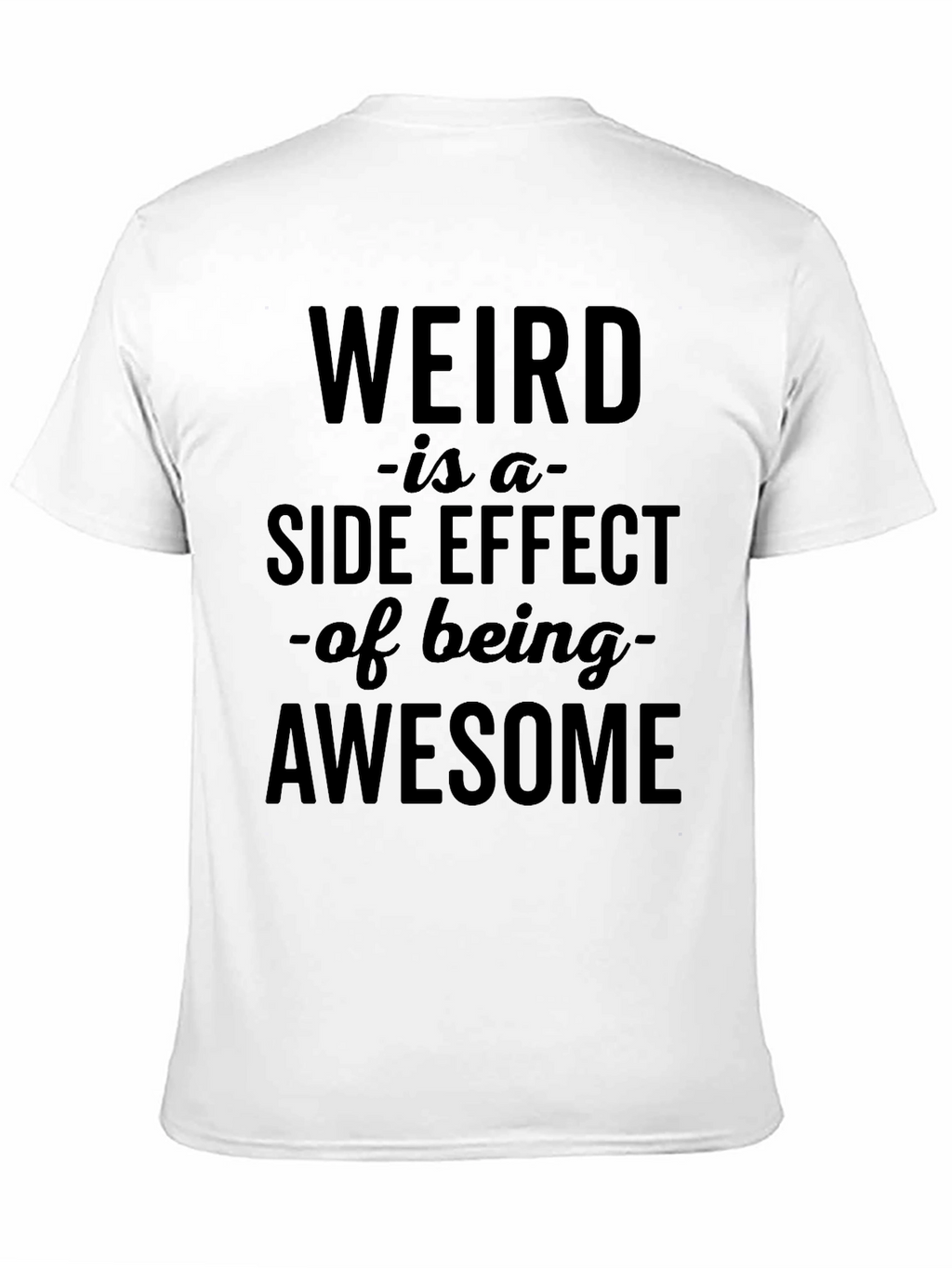 Weird is Awesome Graphic T-Shirt - Black