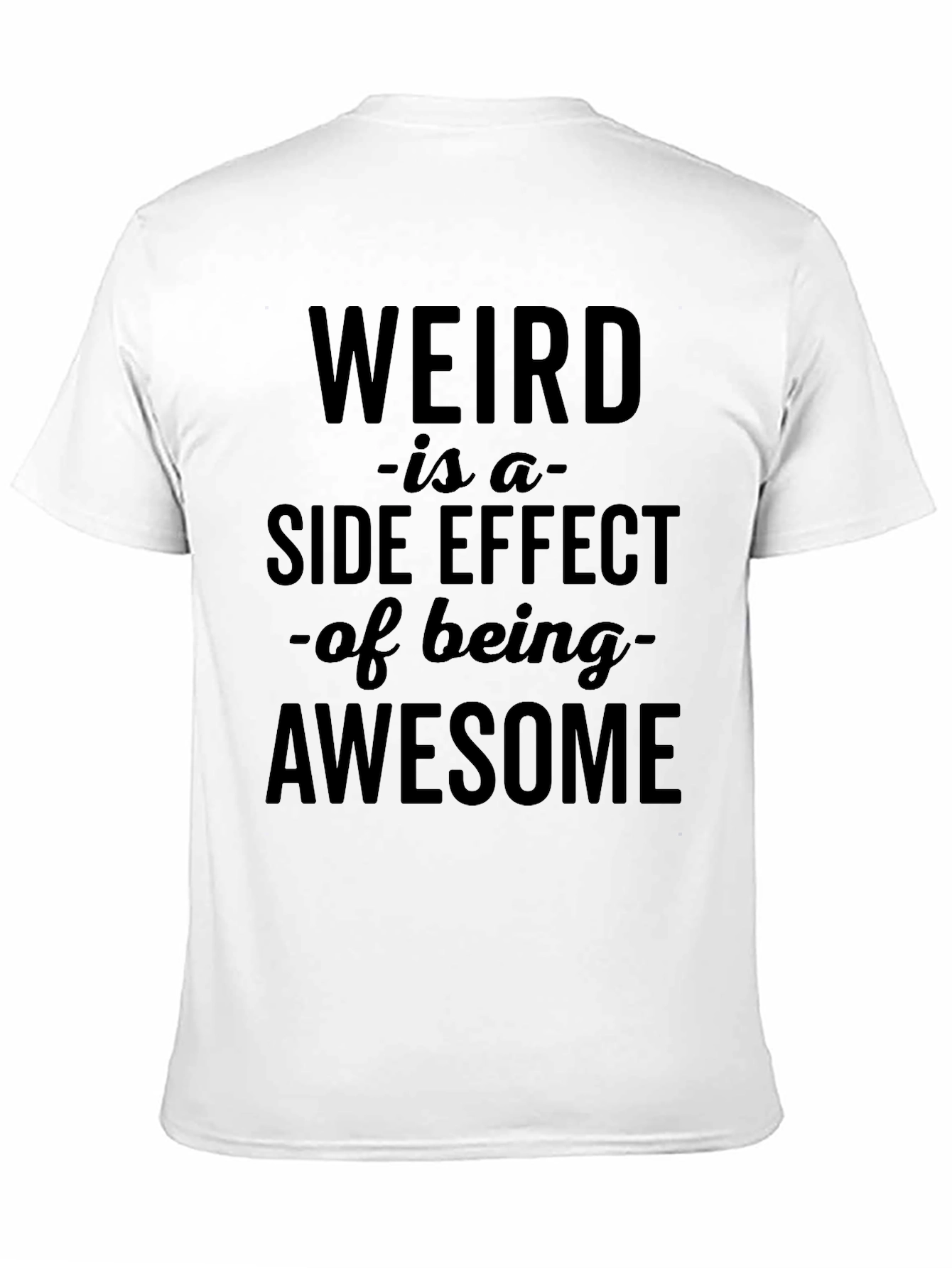 Weird is Awesome Graphic T-Shirt - Black