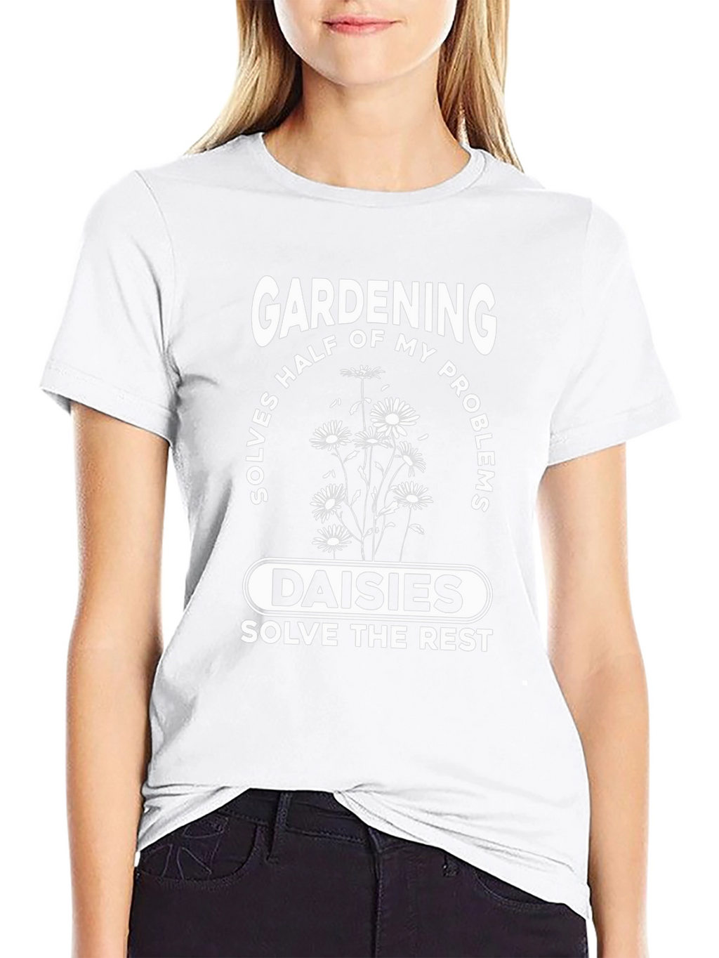 Gardening & Daisies T-Shirt: Problem Solver Tee