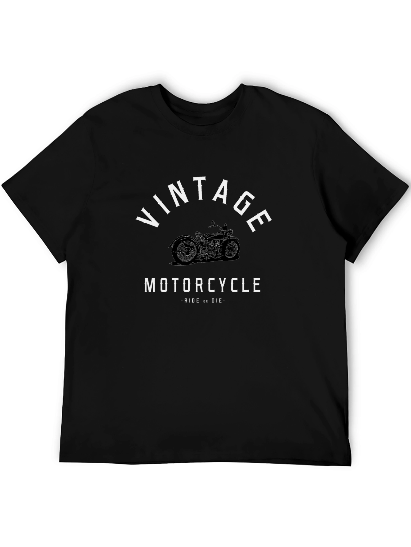 Vintage Motorcycle Ride or Die Graphic T-Shirt