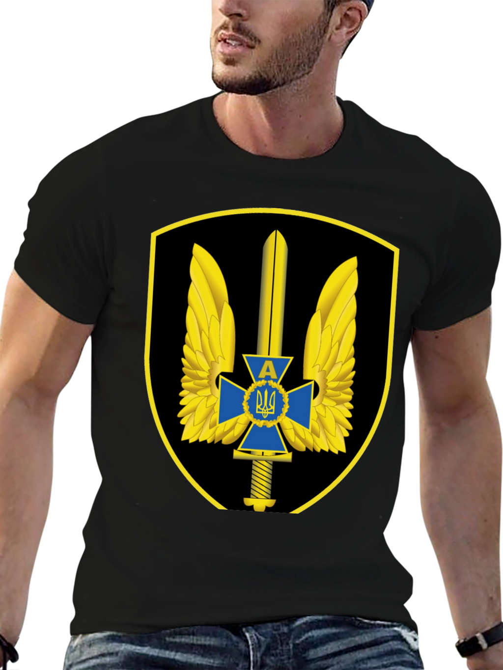 Ukraine Military T-Shirt - Special Forces Emblem