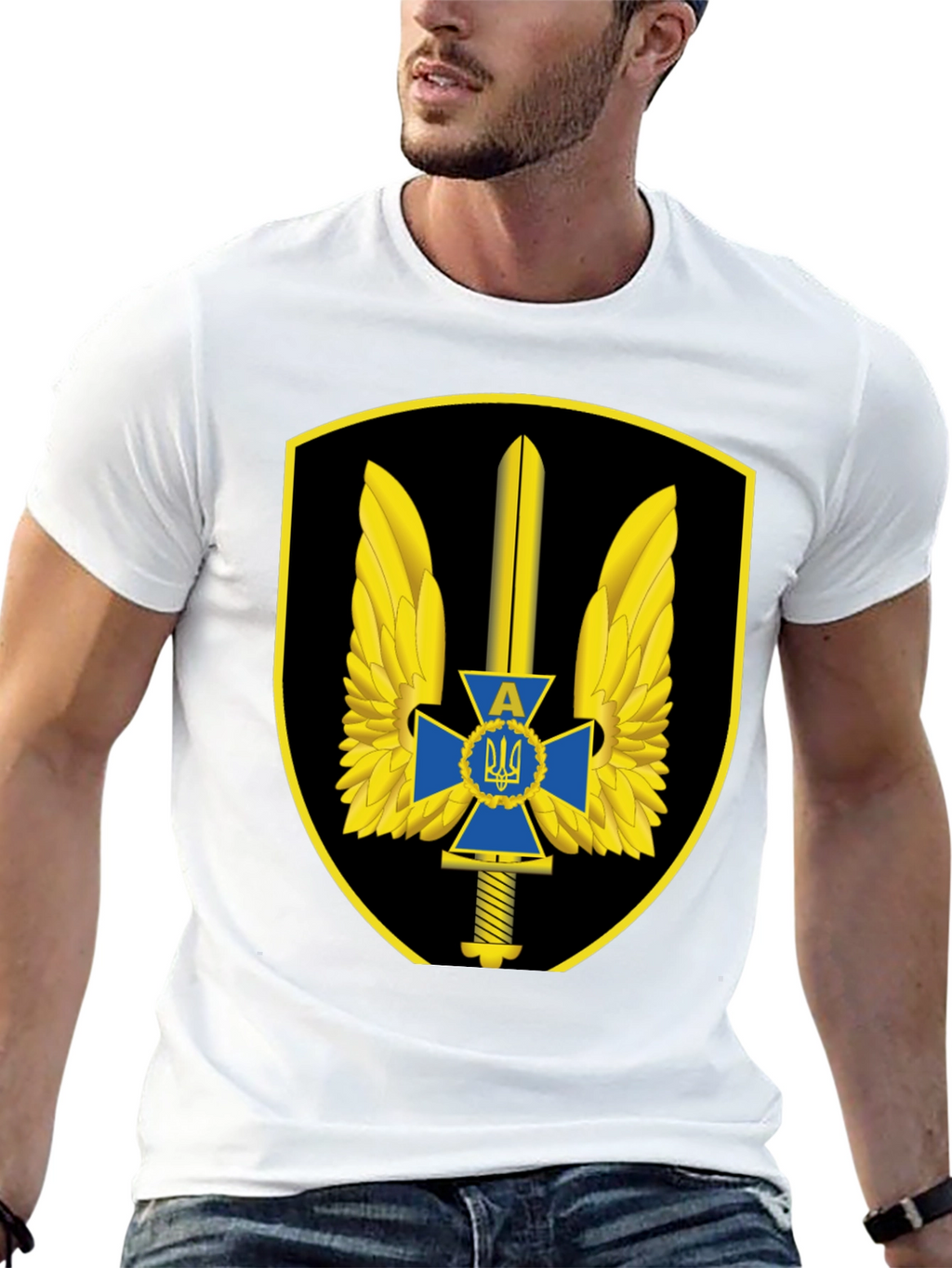 Ukraine Military T-Shirt - Special Forces Emblem