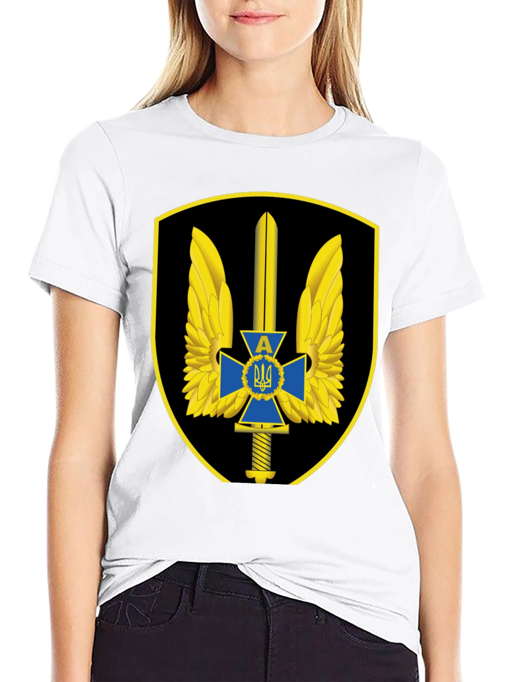 Ukraine Military T-Shirt - Special Forces Emblem