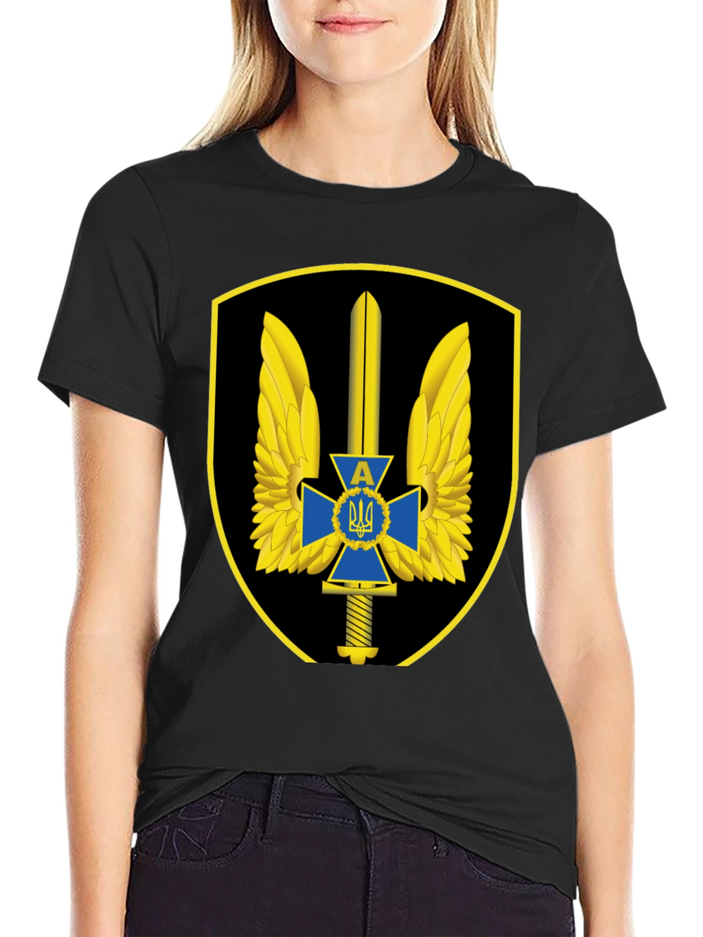 Ukraine Military T-Shirt - Special Forces Emblem