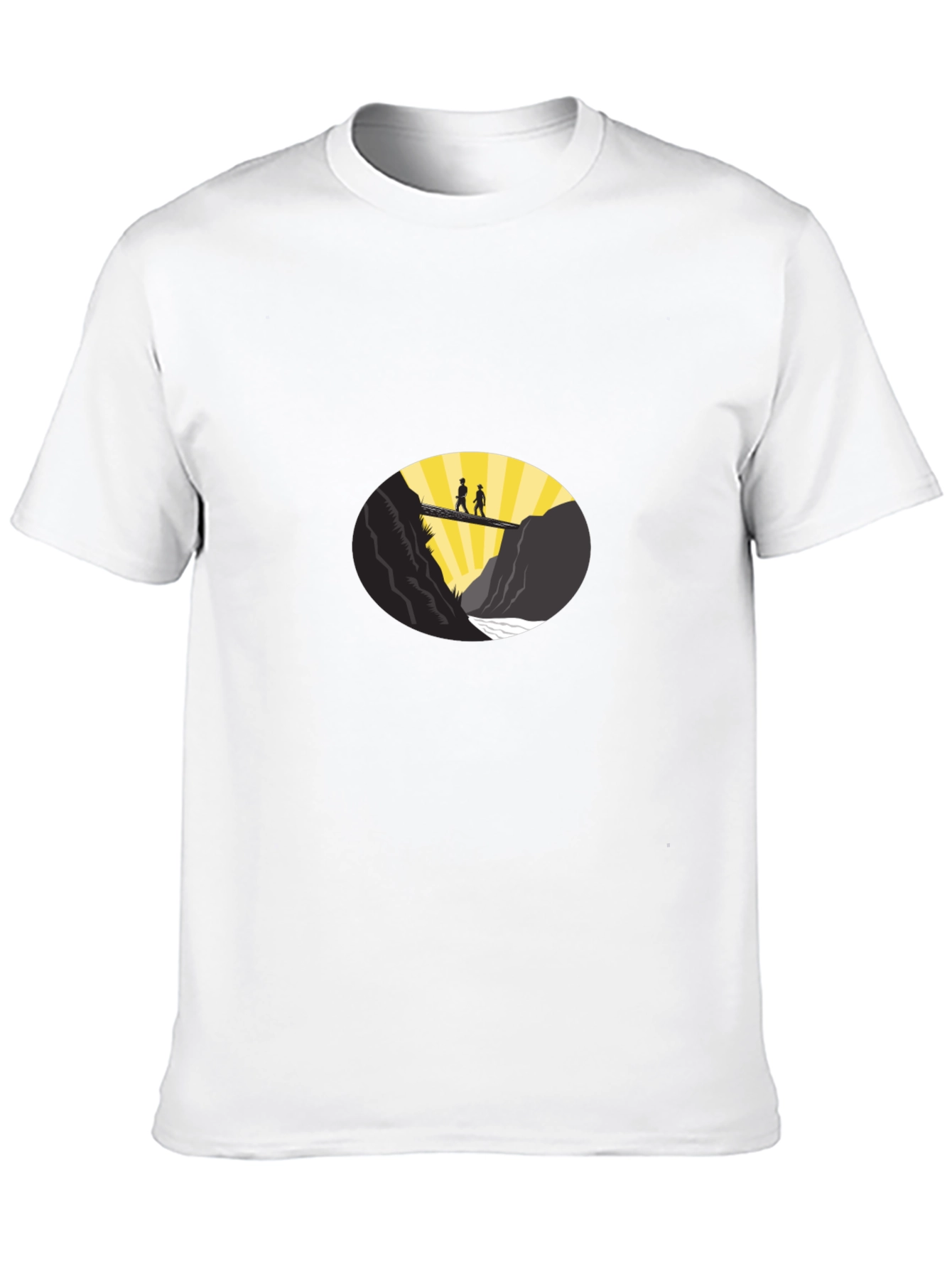 Couple Bridge Graphic Tee - Black