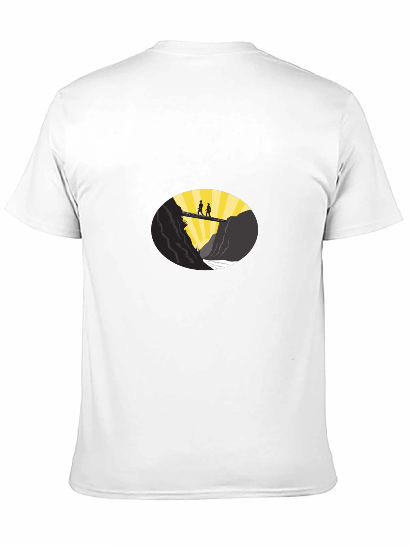 Couple Bridge Graphic Tee - Black