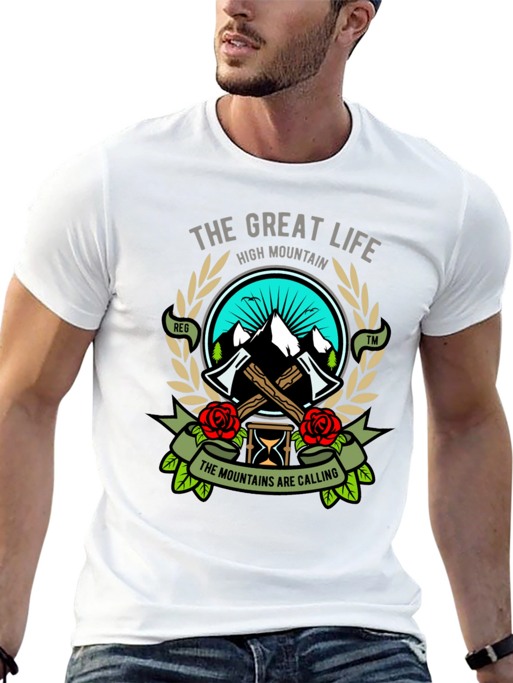 The Great Life High Mountain T-Shirt - Adventure Ready