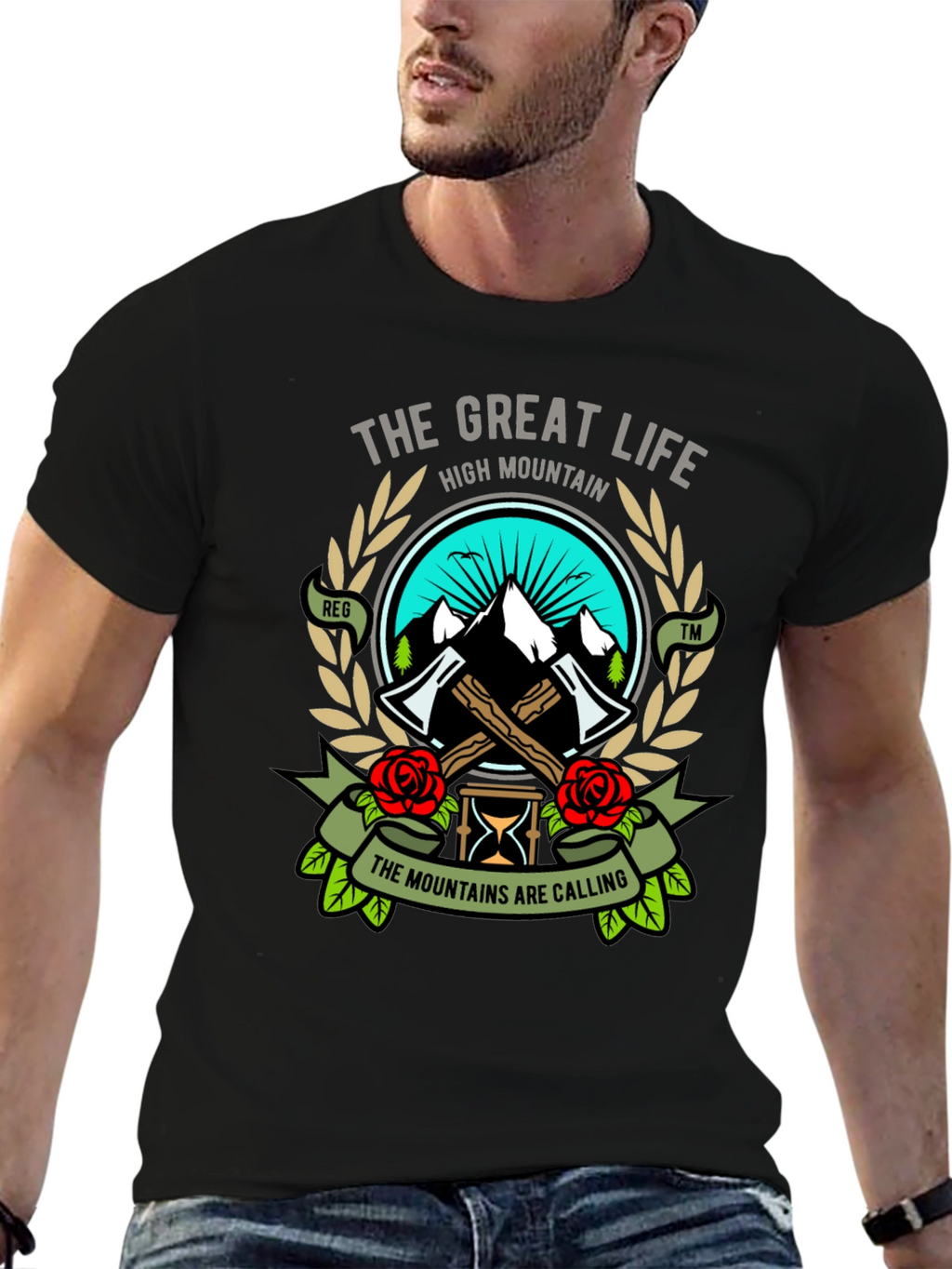 The Great Life High Mountain T-Shirt - Adventure Ready