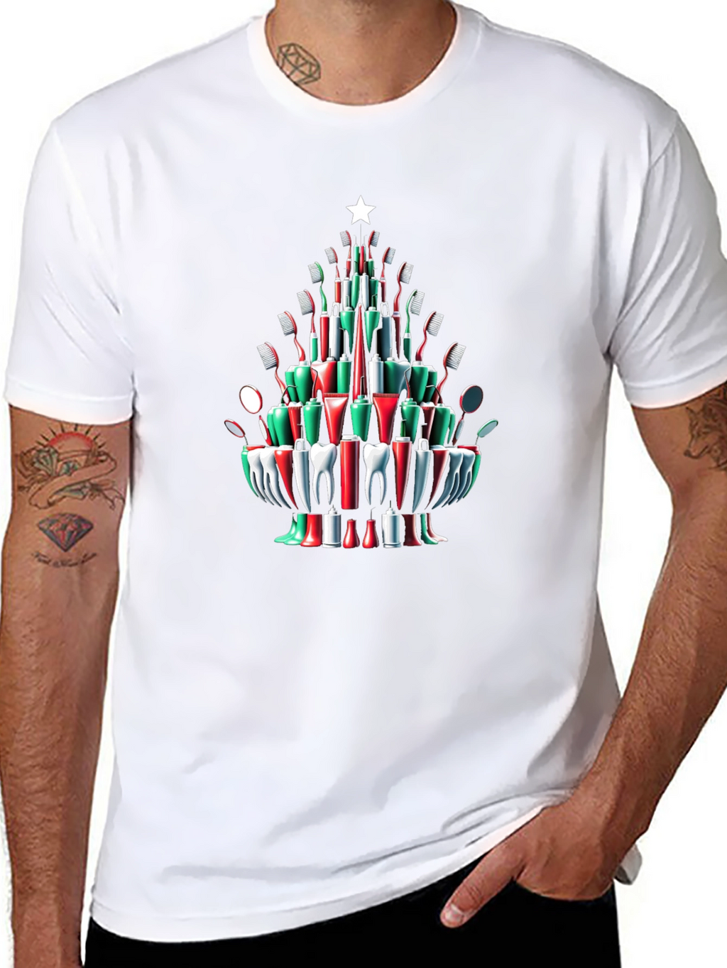 Festive Dental Christmas Tree T-Shirt