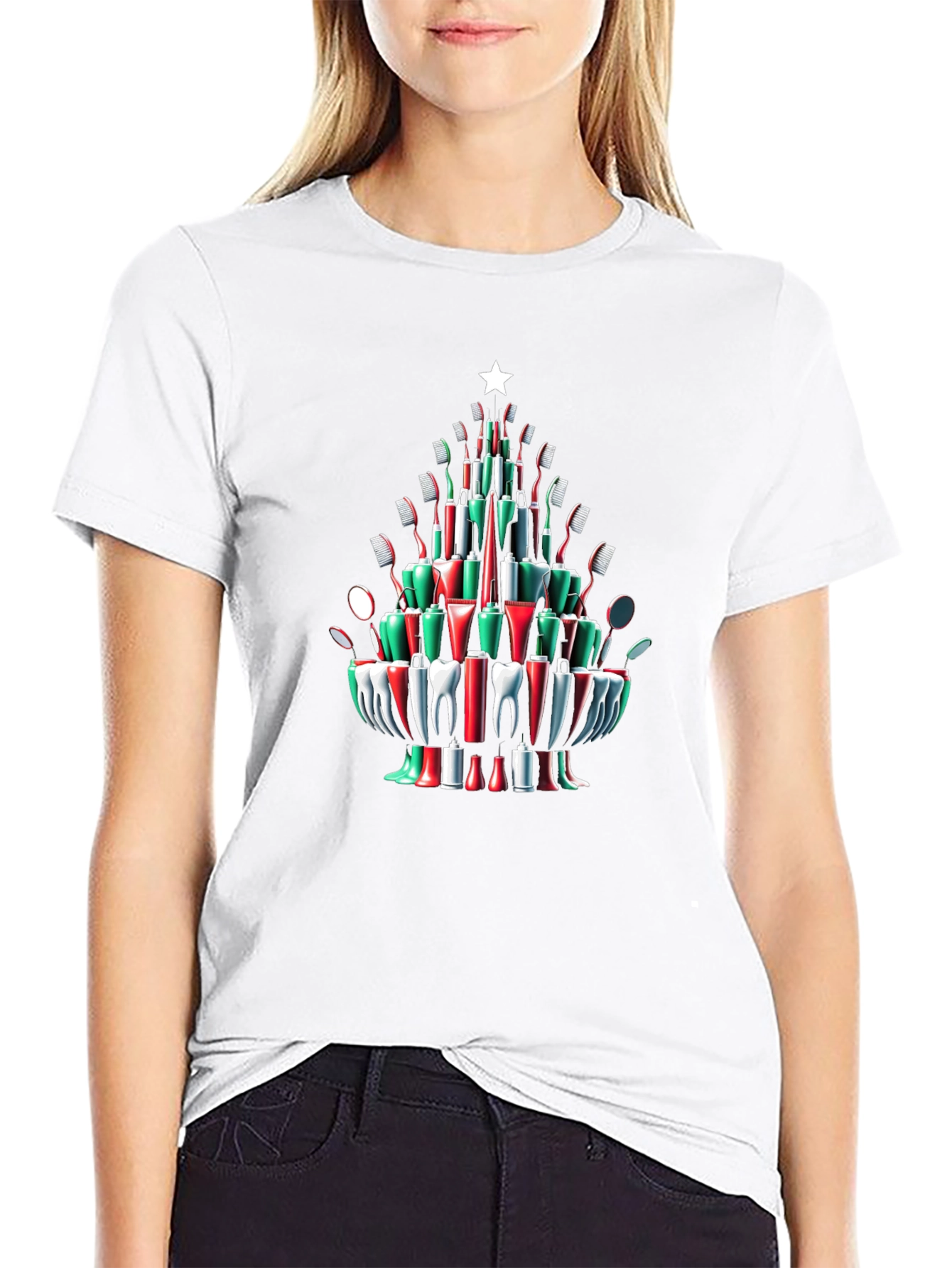 Festive Dental Christmas Tree T-Shirt