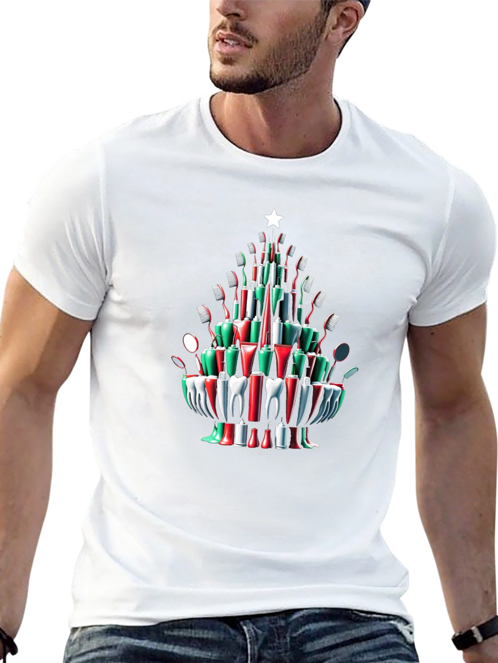 Festive Dental Christmas Tree T-Shirt