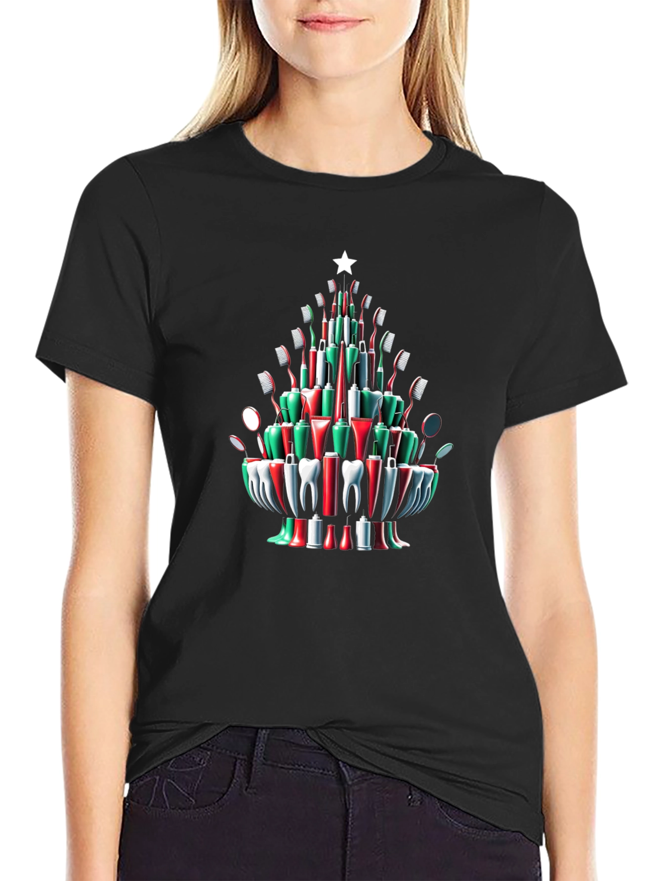 Festive Dental Christmas Tree T-Shirt