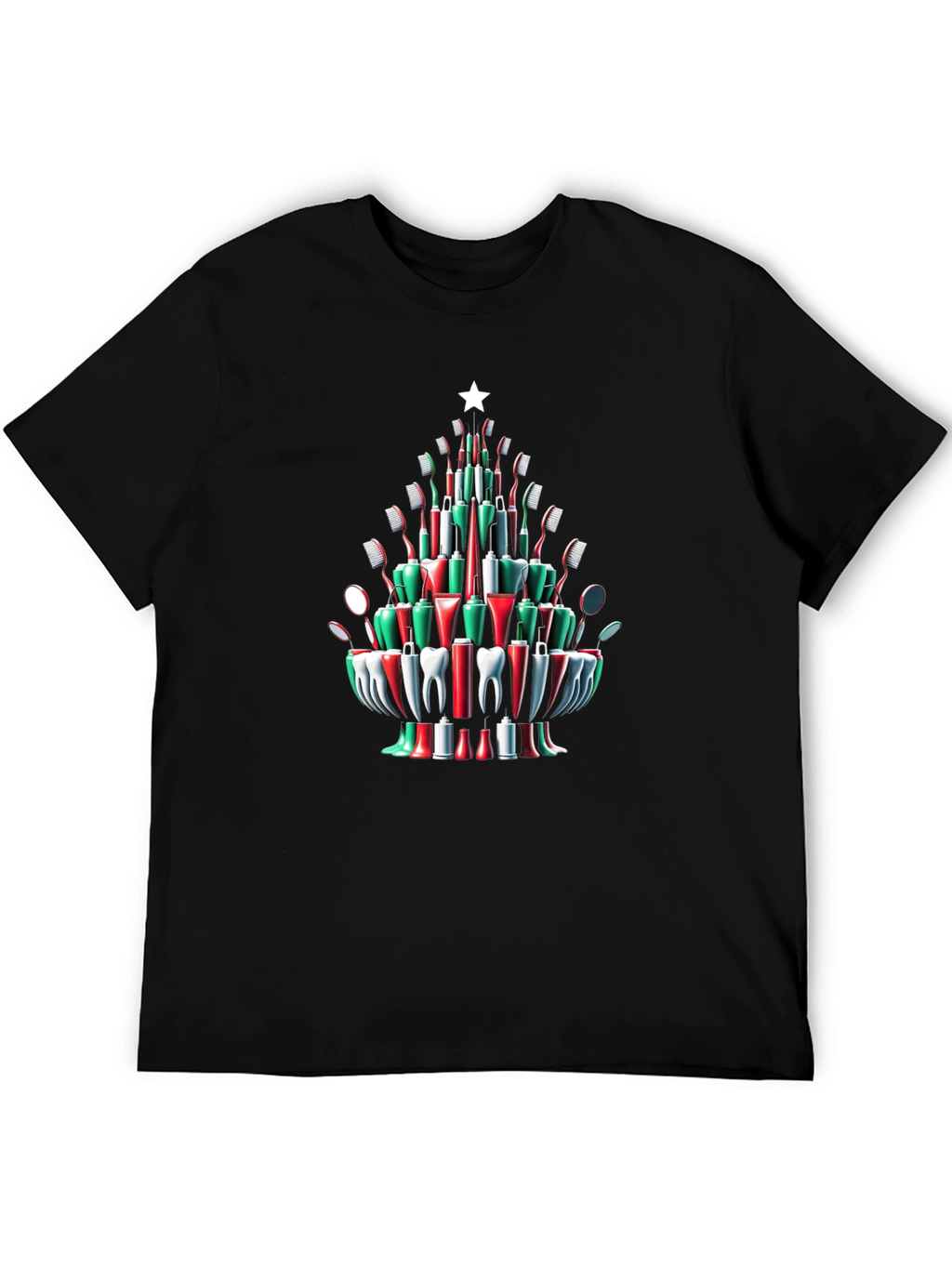 Festive Dental Christmas Tree T-Shirt