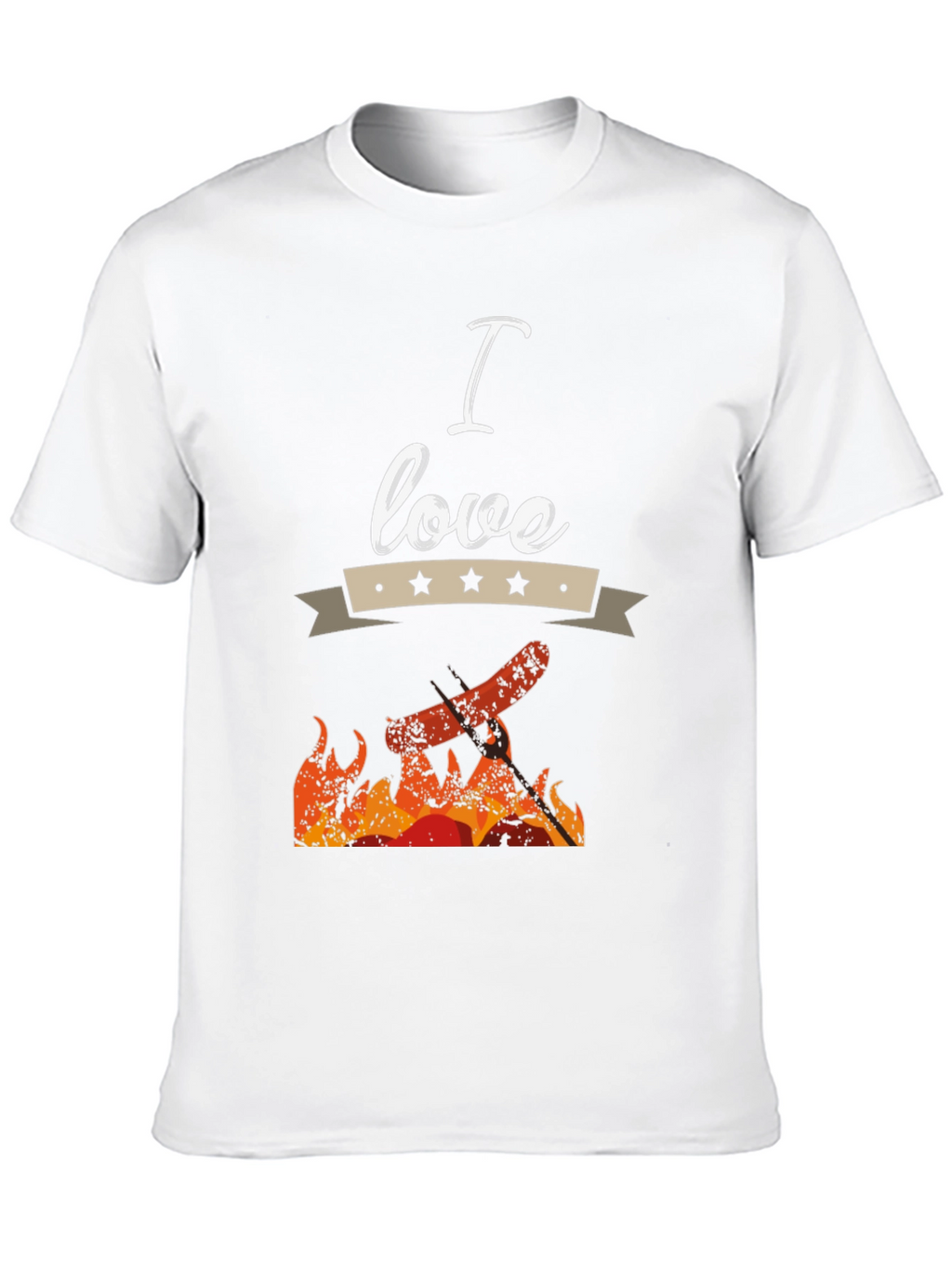 I Love Grilling Black T-Shirt