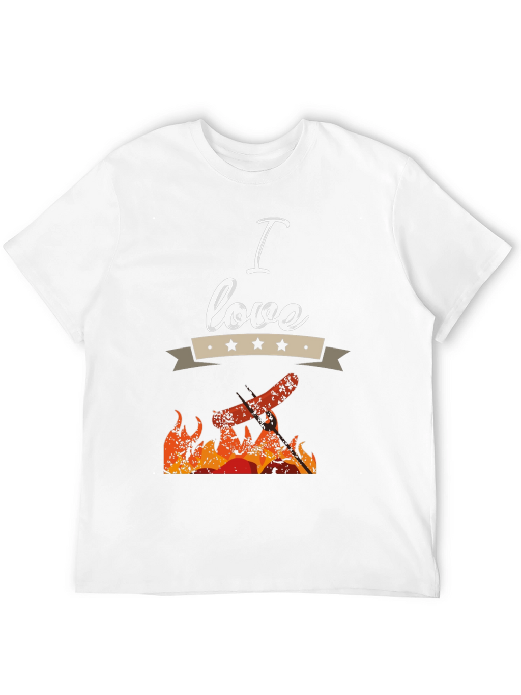 I Love Grilling Black T-Shirt