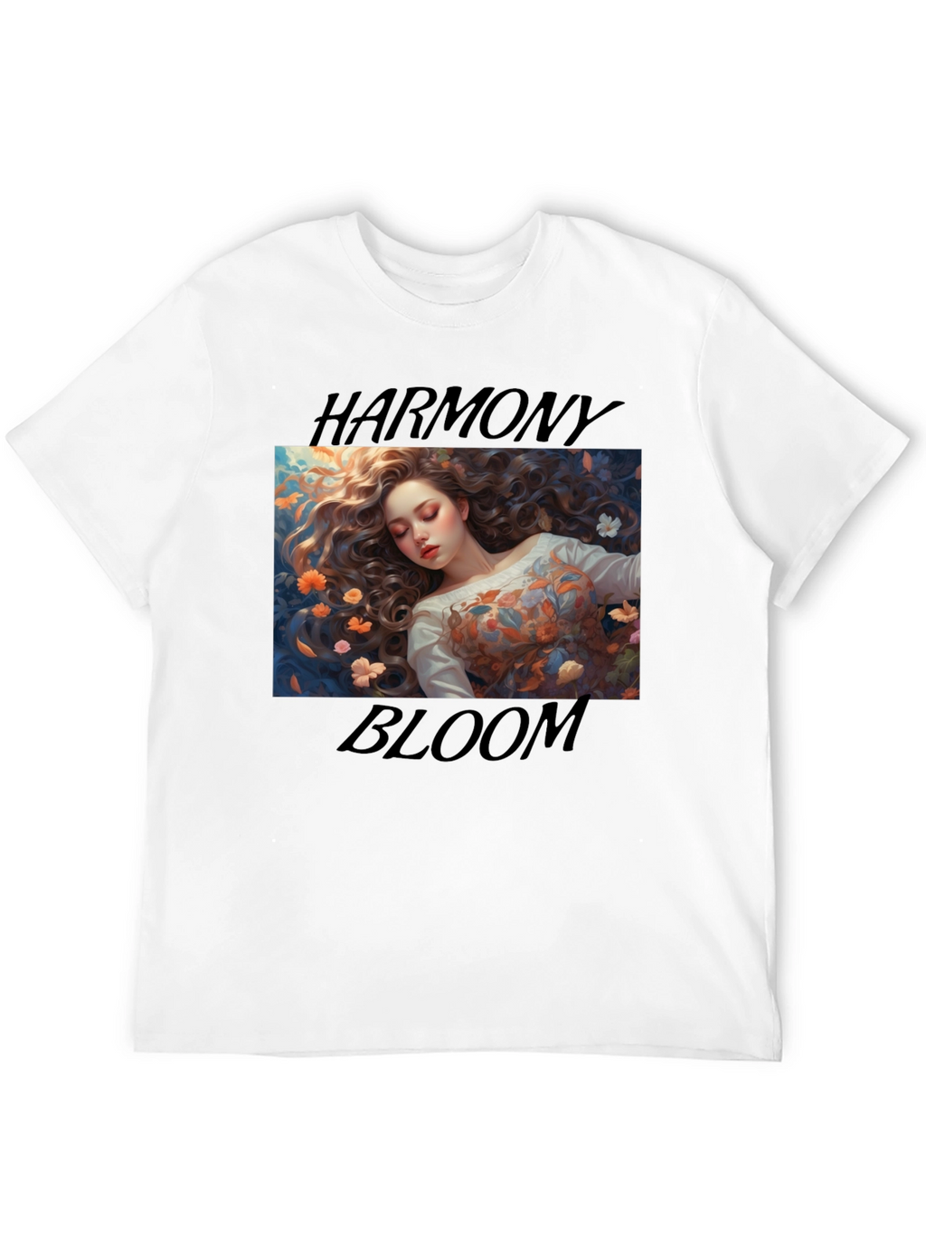 Harmony Bloom Graphic Tee - Black