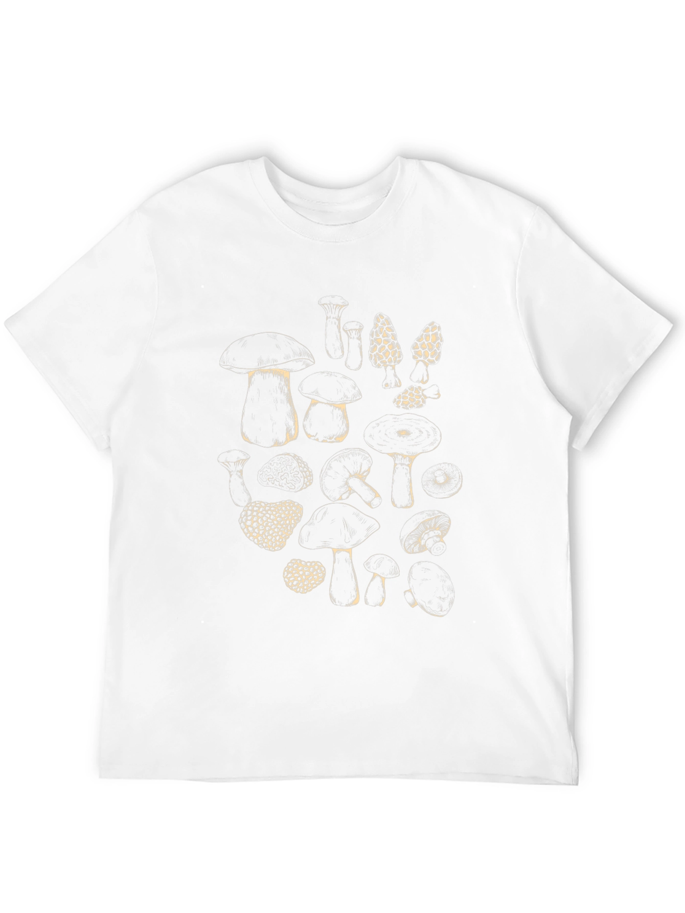 Mushroom Print T-Shirt - Nature Inspired Graphic Tee