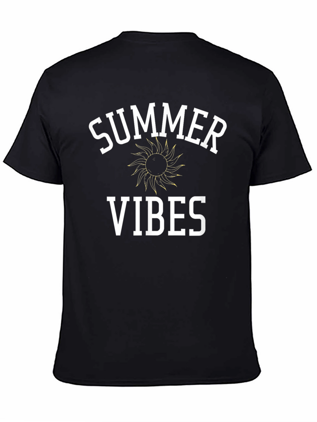 Summer Vibes Graphic T-Shirt - Black