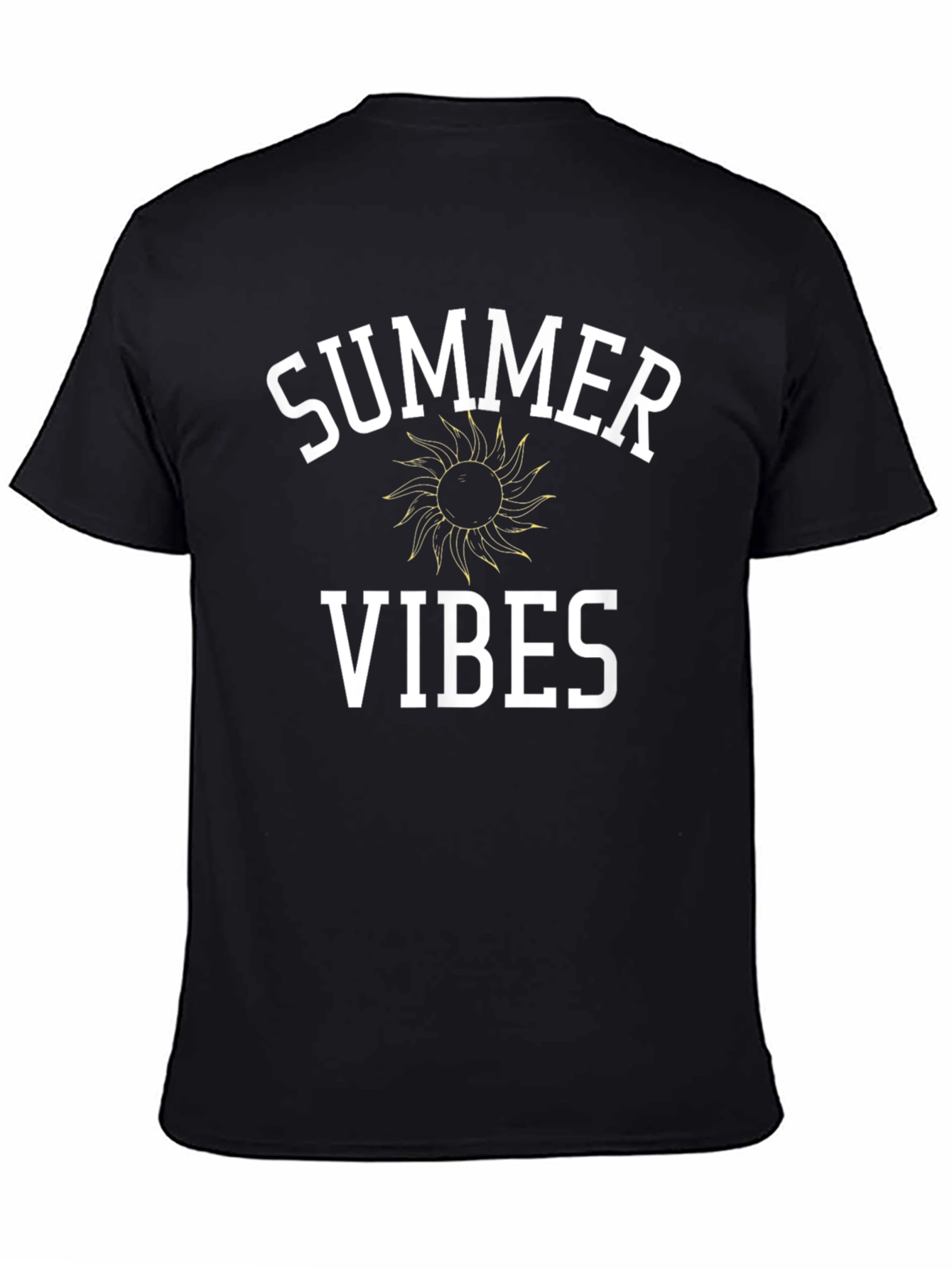 Summer Vibes Graphic T-Shirt - Black