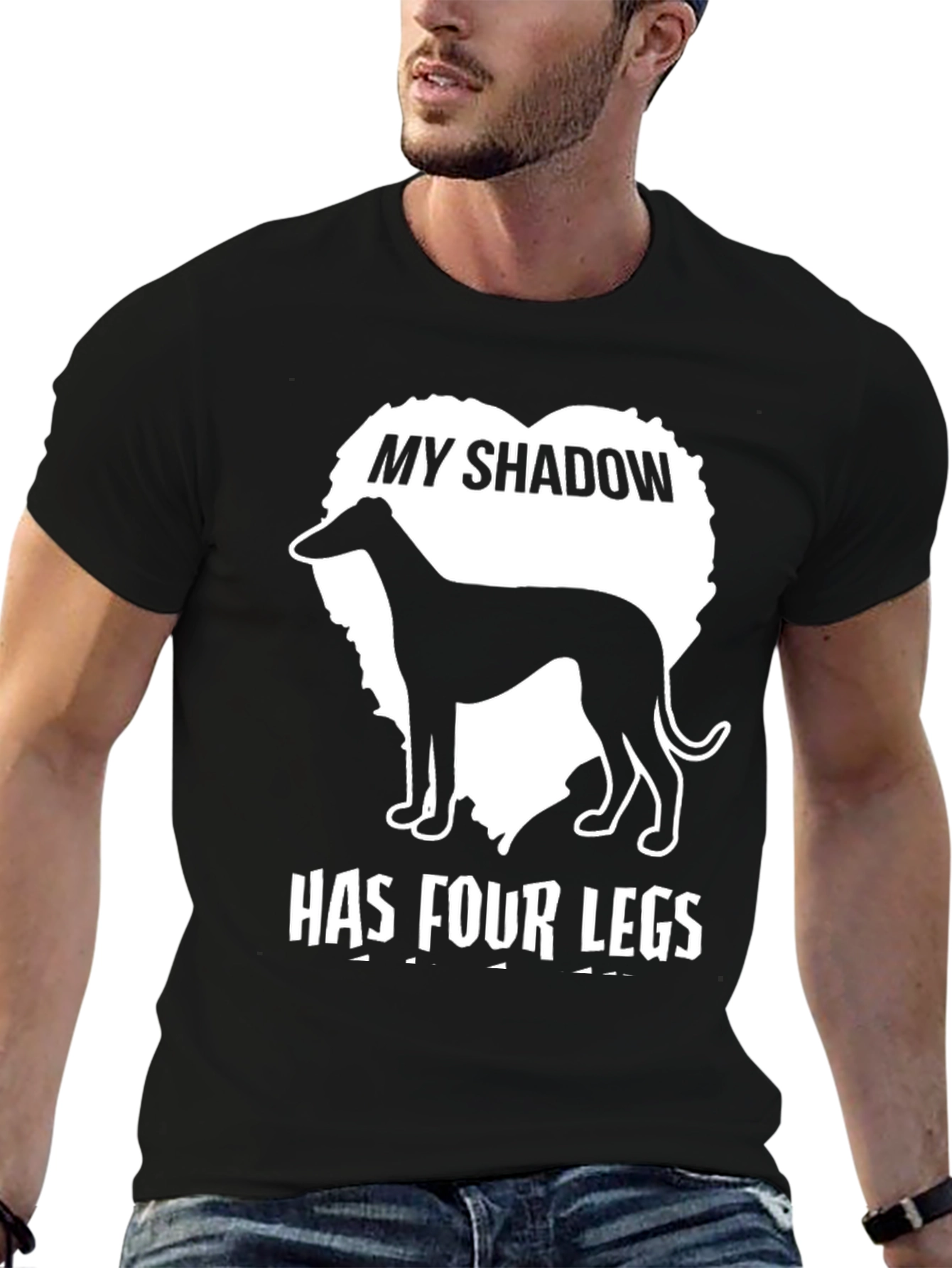 My Shadow Has Four Legs Dog T-Shirt