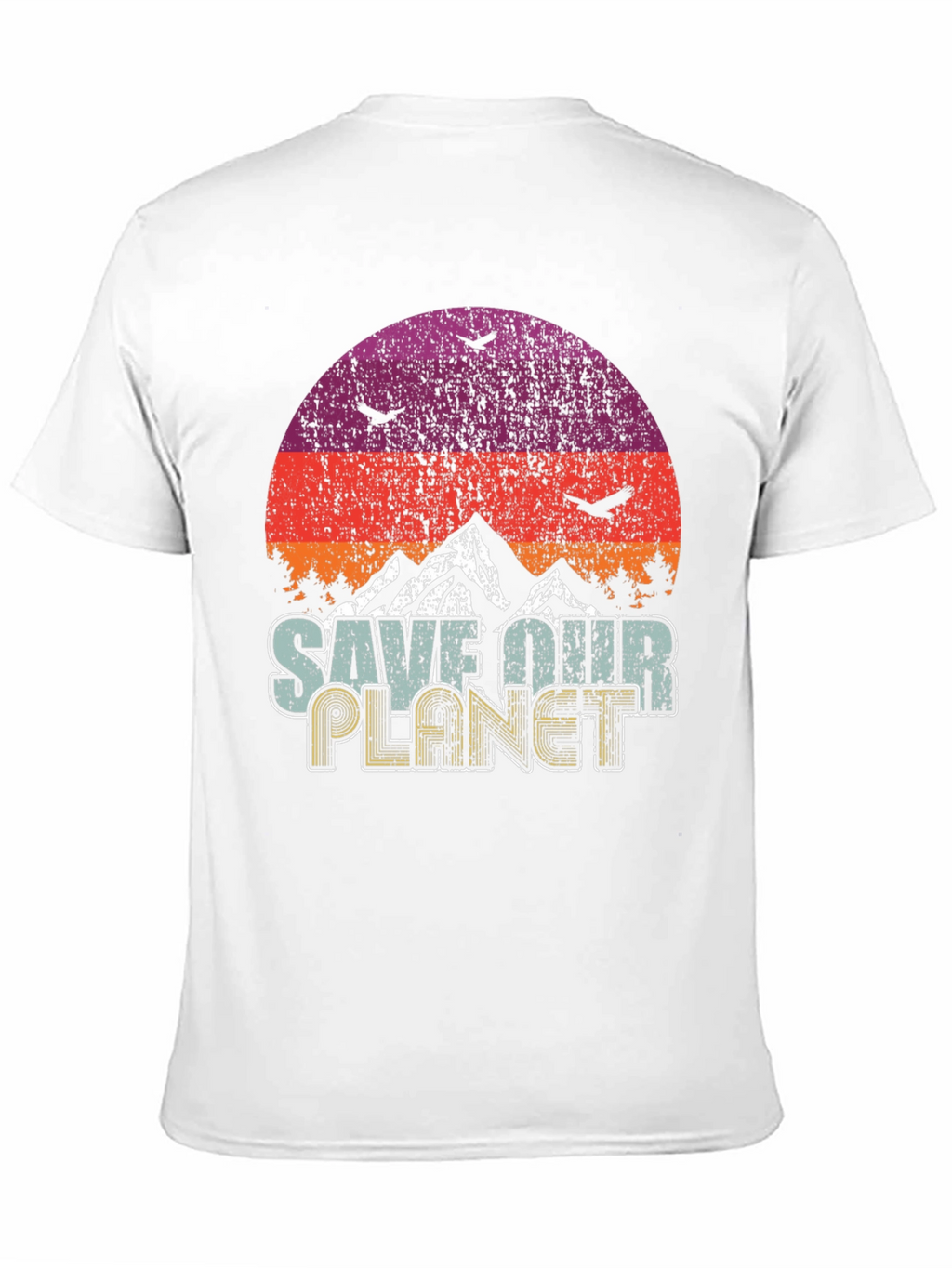 Save Our Planet Graphic T-Shirt Retro Earth Day Tee