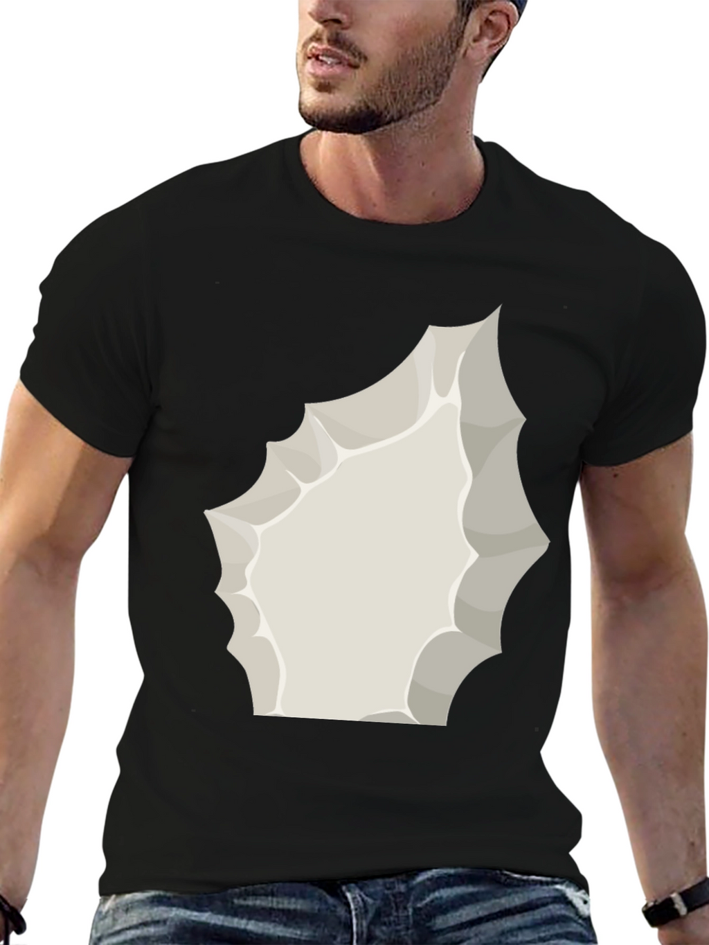 Cartoon Explosion Graphic Tee - Black