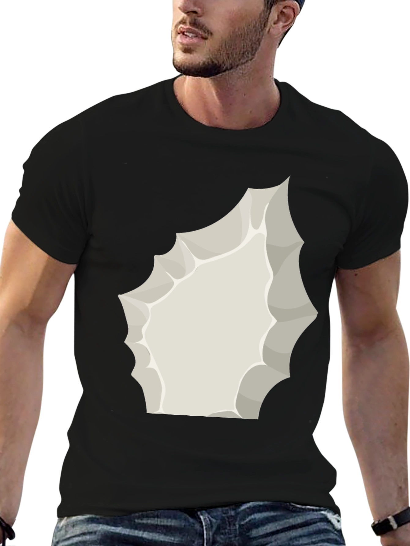 Cartoon Explosion Graphic Tee - Black