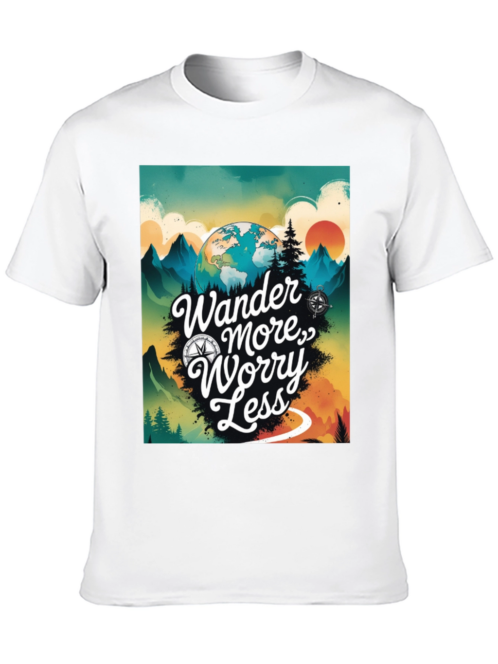 Wander More Worry Less Graphic Tee
