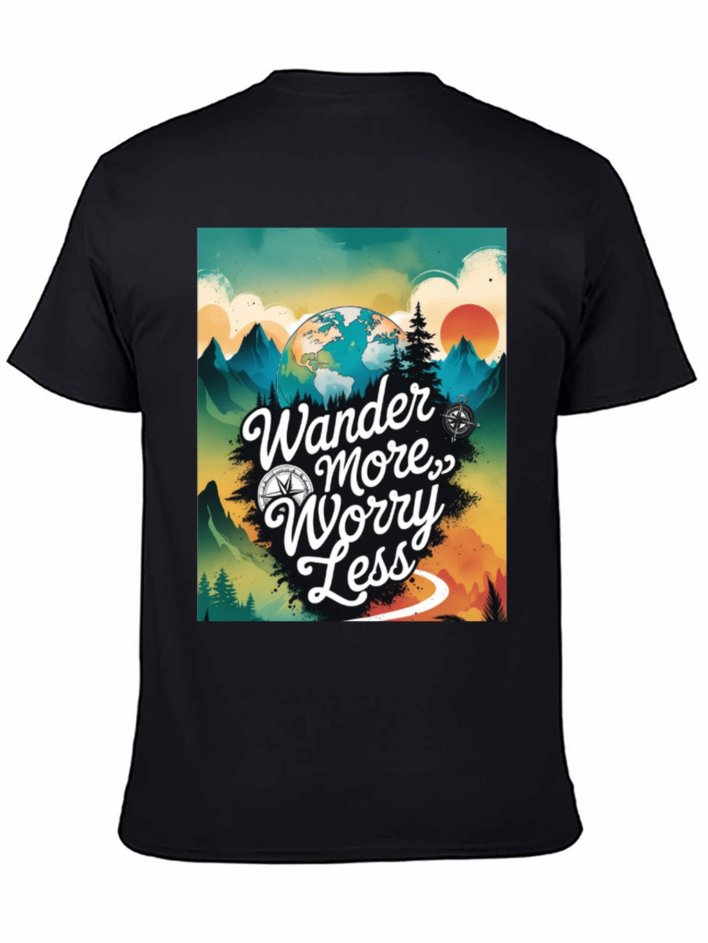 Wander More Worry Less Graphic Tee