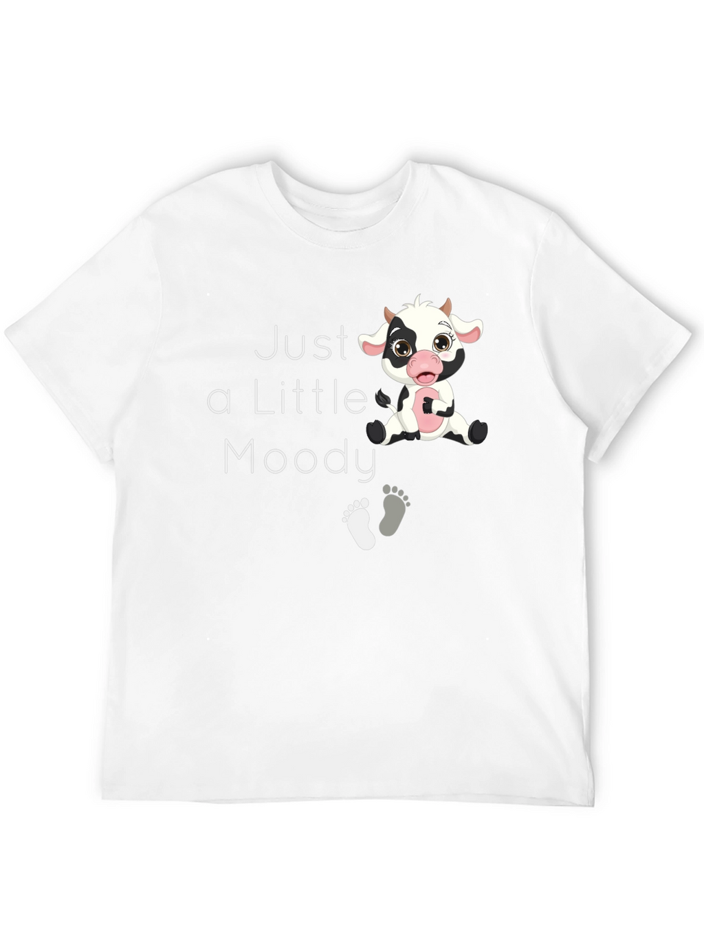 Just a Little Moody Cow Graphic T-Shirt
