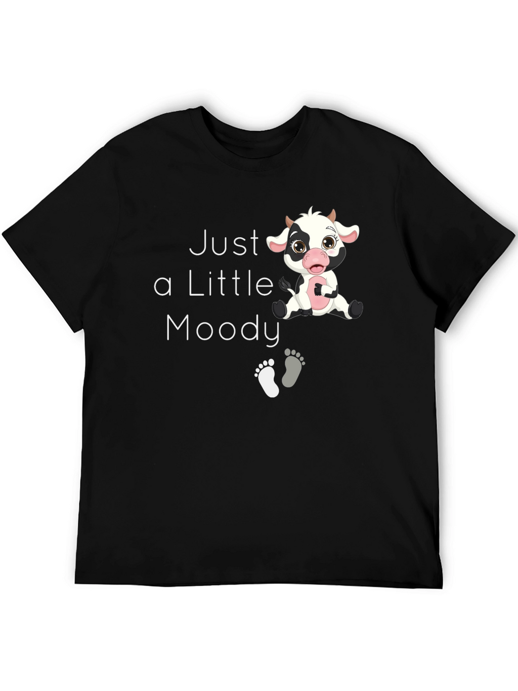 Just a Little Moody Cow Graphic T-Shirt