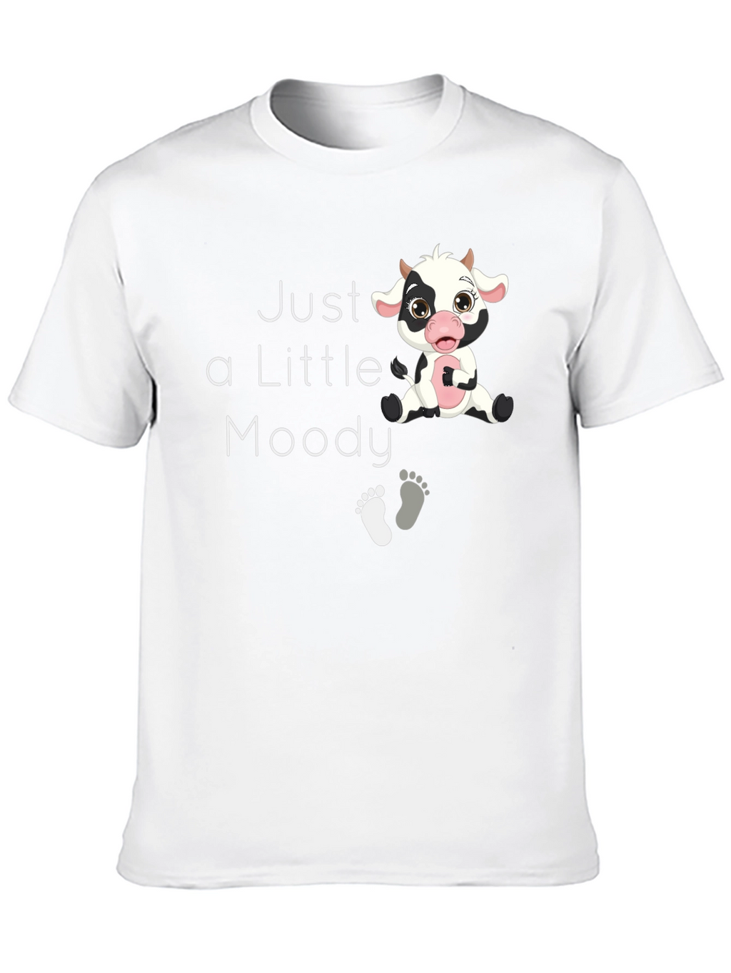 Just a Little Moody Cow Graphic T-Shirt