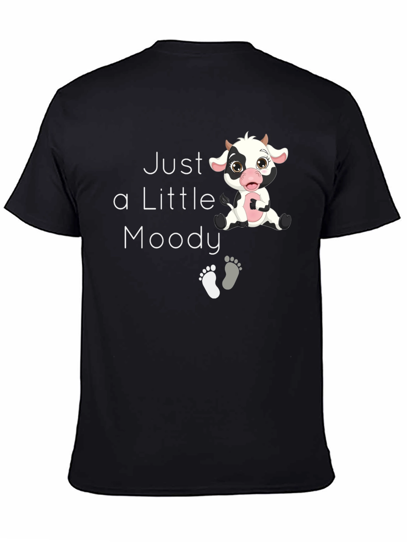 Just a Little Moody Cow Graphic T-Shirt