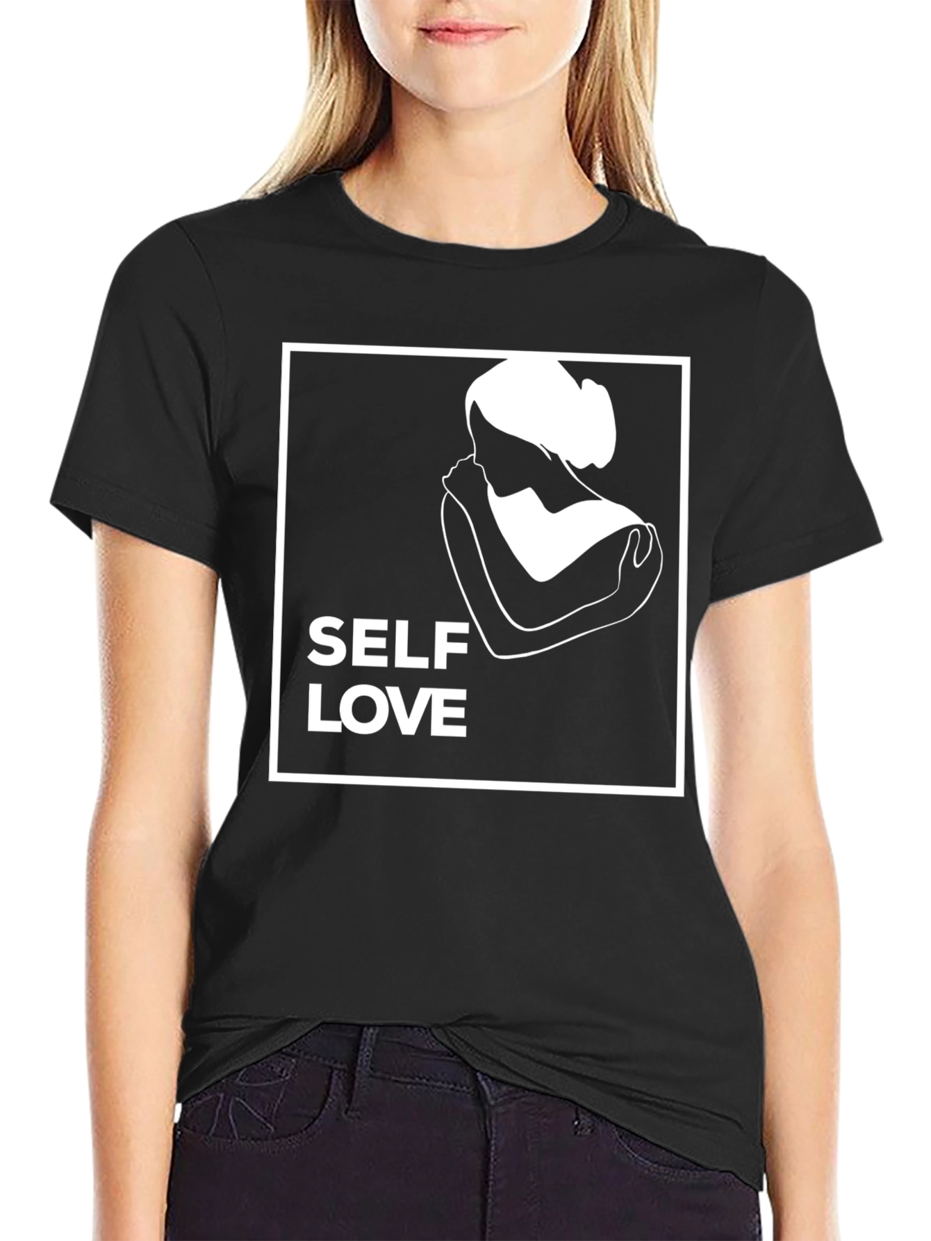 Self Love Black Graphic Tee