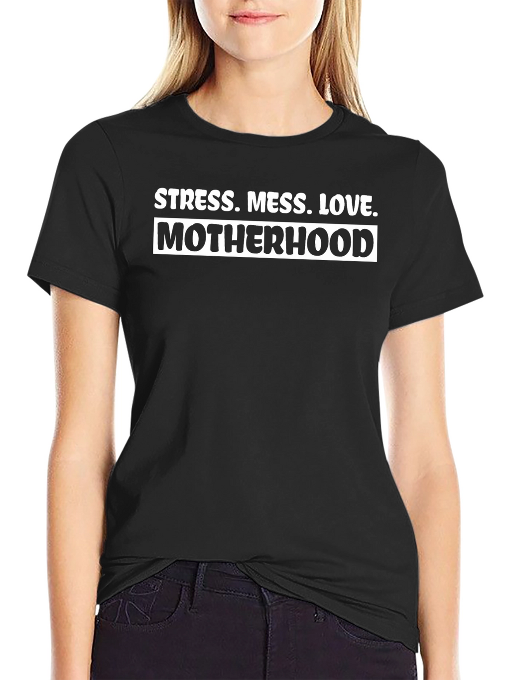 Stress Mess Love Motherhood Graphic Tee