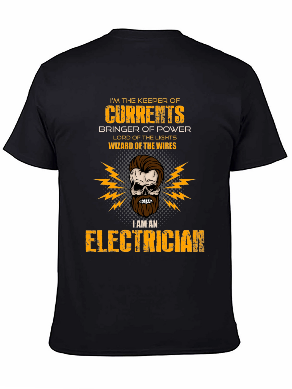 Electrician Skull T-Shirt - Keeper of Currents