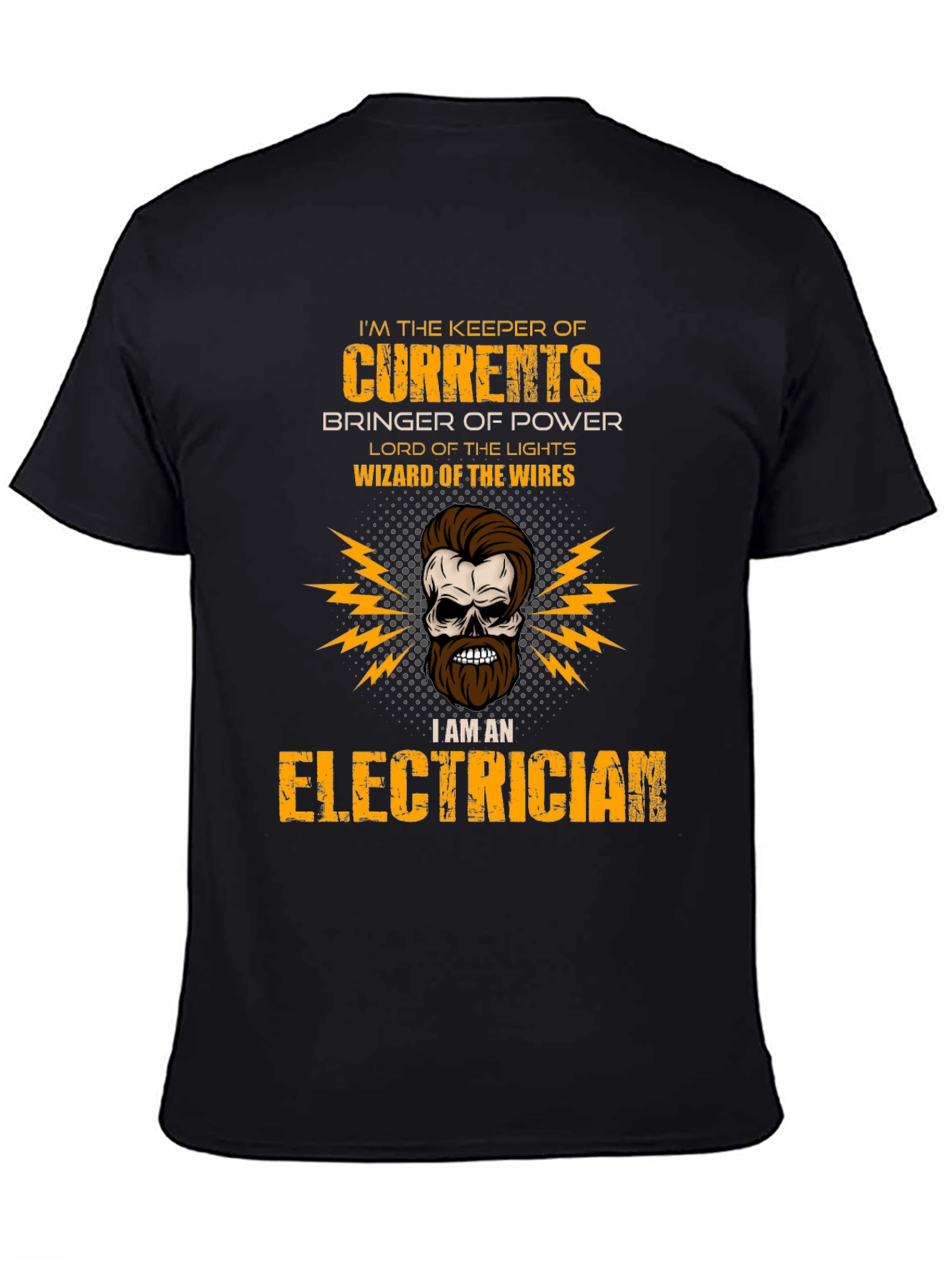 Electrician Skull T-Shirt - Keeper of Currents