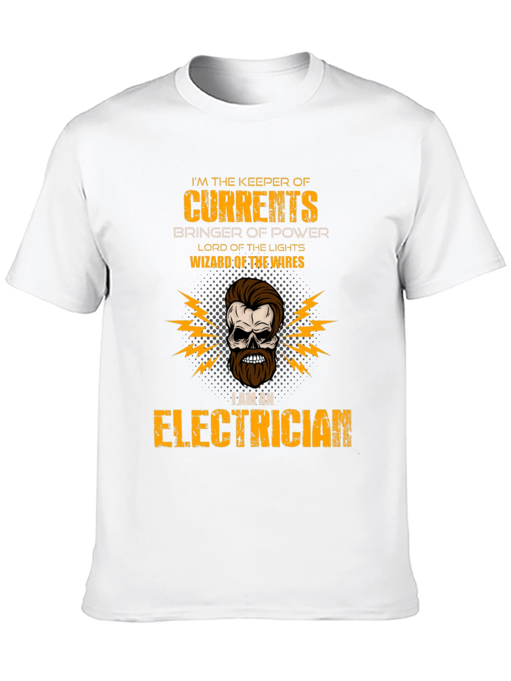 Electrician Skull T-Shirt - Keeper of Currents