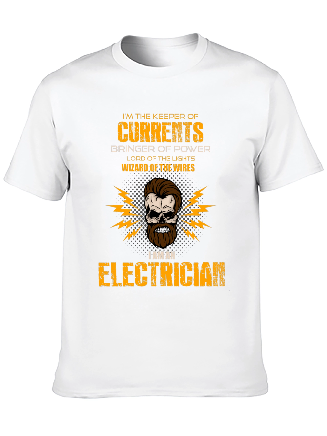 Electrician Skull T-Shirt - Keeper of Currents